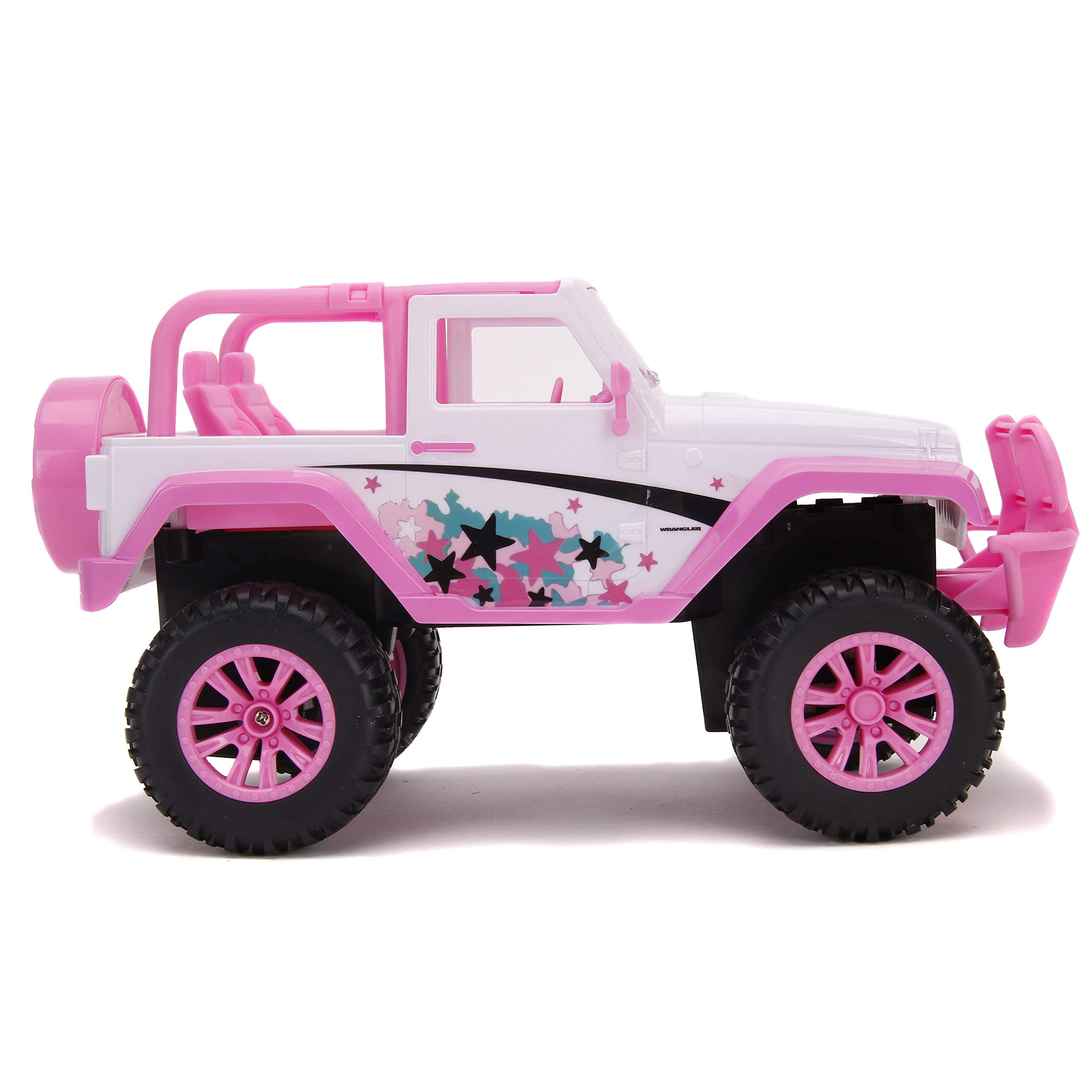 JADA Toys - Girlmazing 1:16 Scale Remote Control RC Jeep with Exclusive Star Design - Perfect for Girls' Indoor & Outdoor Play, Birthday Gifts, and Collectible Toy Cars