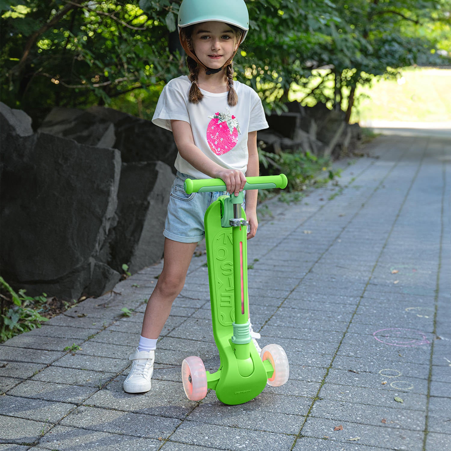 Bloom Go & Grow Kick Scooter for Kids - Adjustable Height 3 Wheel Scooter with LED Lights | Perfect for Outdoor Play, Commuting to School & Neighborhood Rides