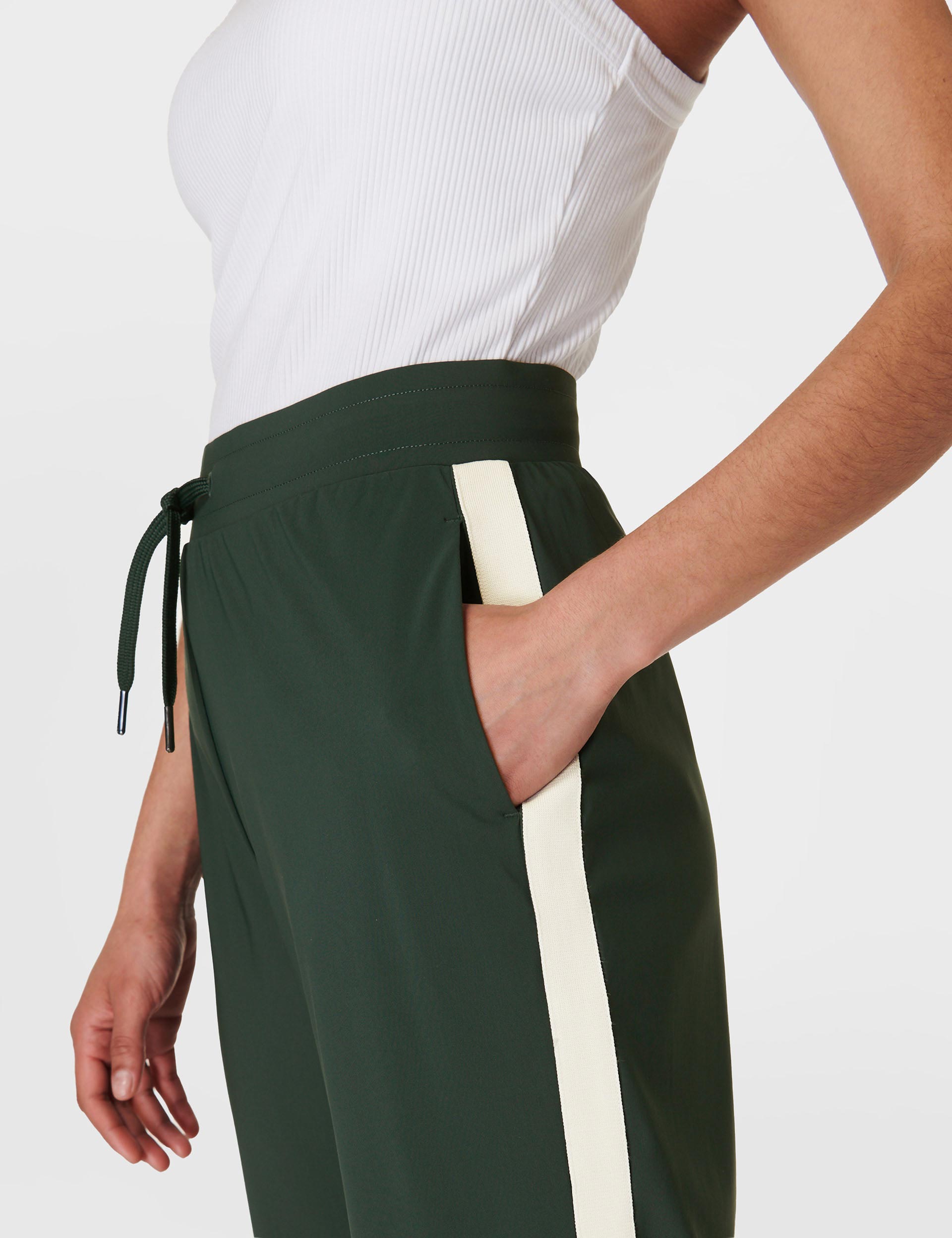 Explorer Side Stripe Pants for Men - Outdoor Hiking Trekking Green Trousers - Perfect for Camping, Travel & Adventure Activities