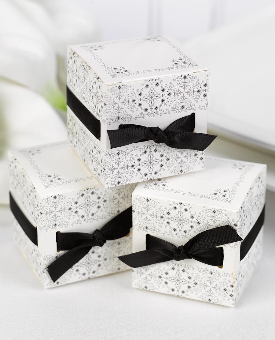 Elegant Ribbon Weave Favor Boxes for Weddings, Baby Showers & Party Decor - Premium Gift Packaging with Handcrafted Details - Perfect for Wedding Favors, Bridal Showers & Special Events