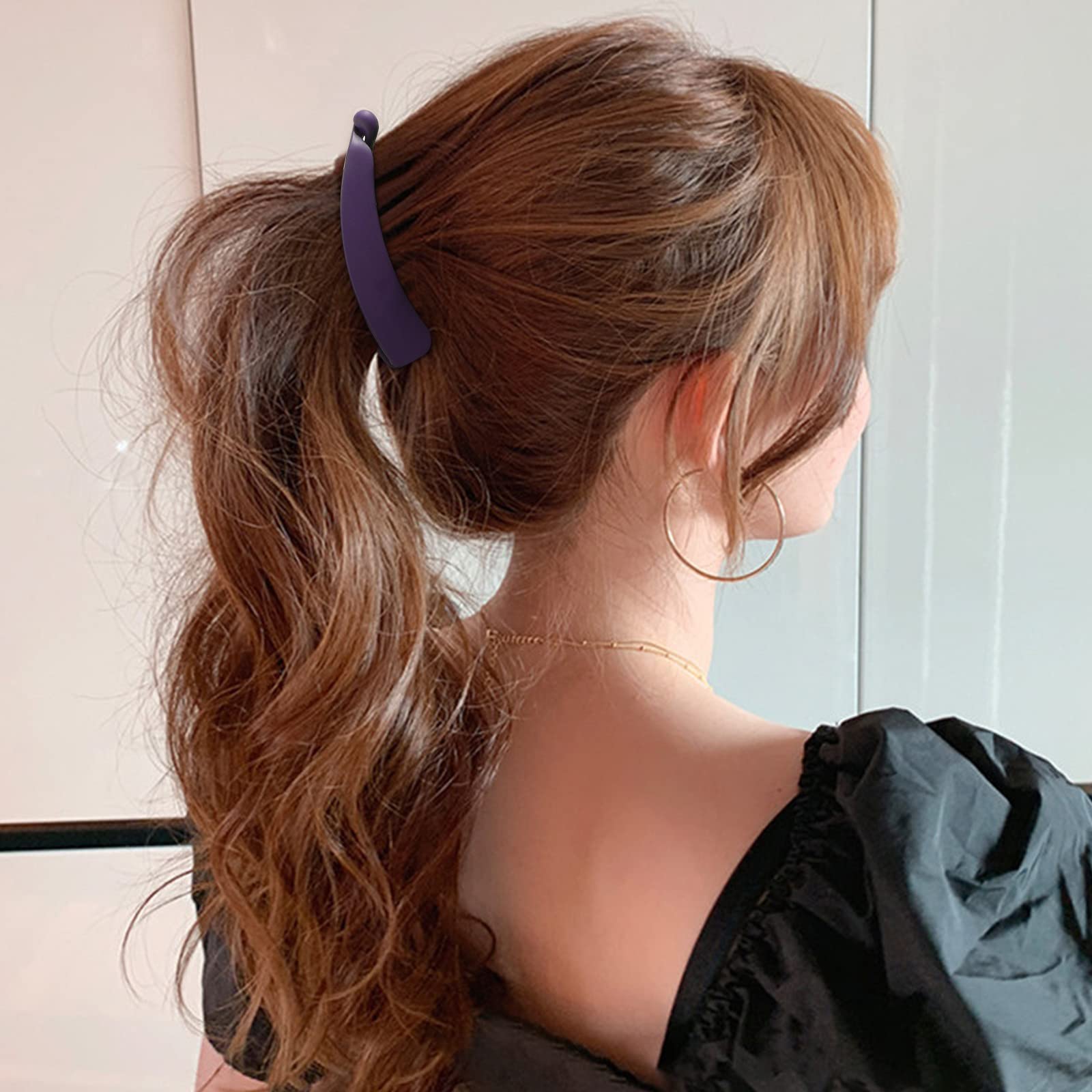 7 pcs Banana Hair Clips for Thick Hair - Strong Hold Ponytail Clips, 4
