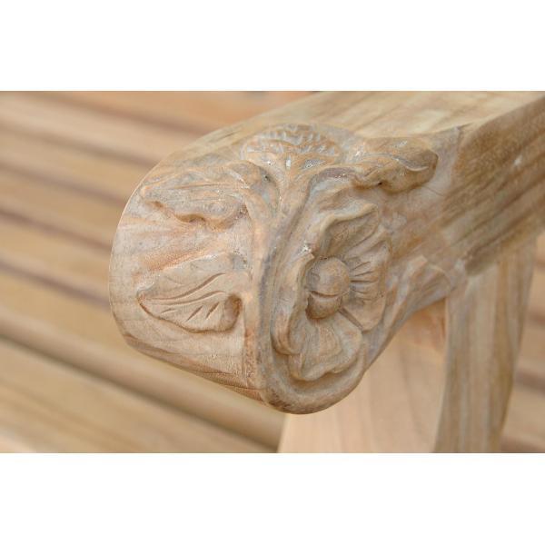 Devonshire 3-Seater Extra Thick Handcrafted Floral Bench - Perfect for Patio, Garden & Outdoor Seating