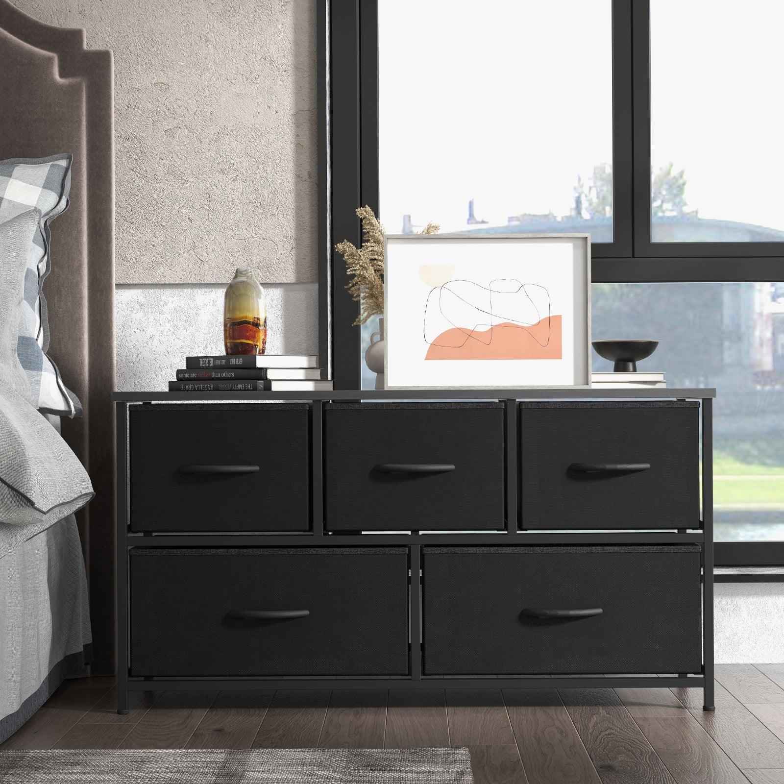 5-Drawer Fabric Storage Dresser for Bedroom - Organizer Tower with Removable Bins | Perfect for Clothes, Toys & Home Organization