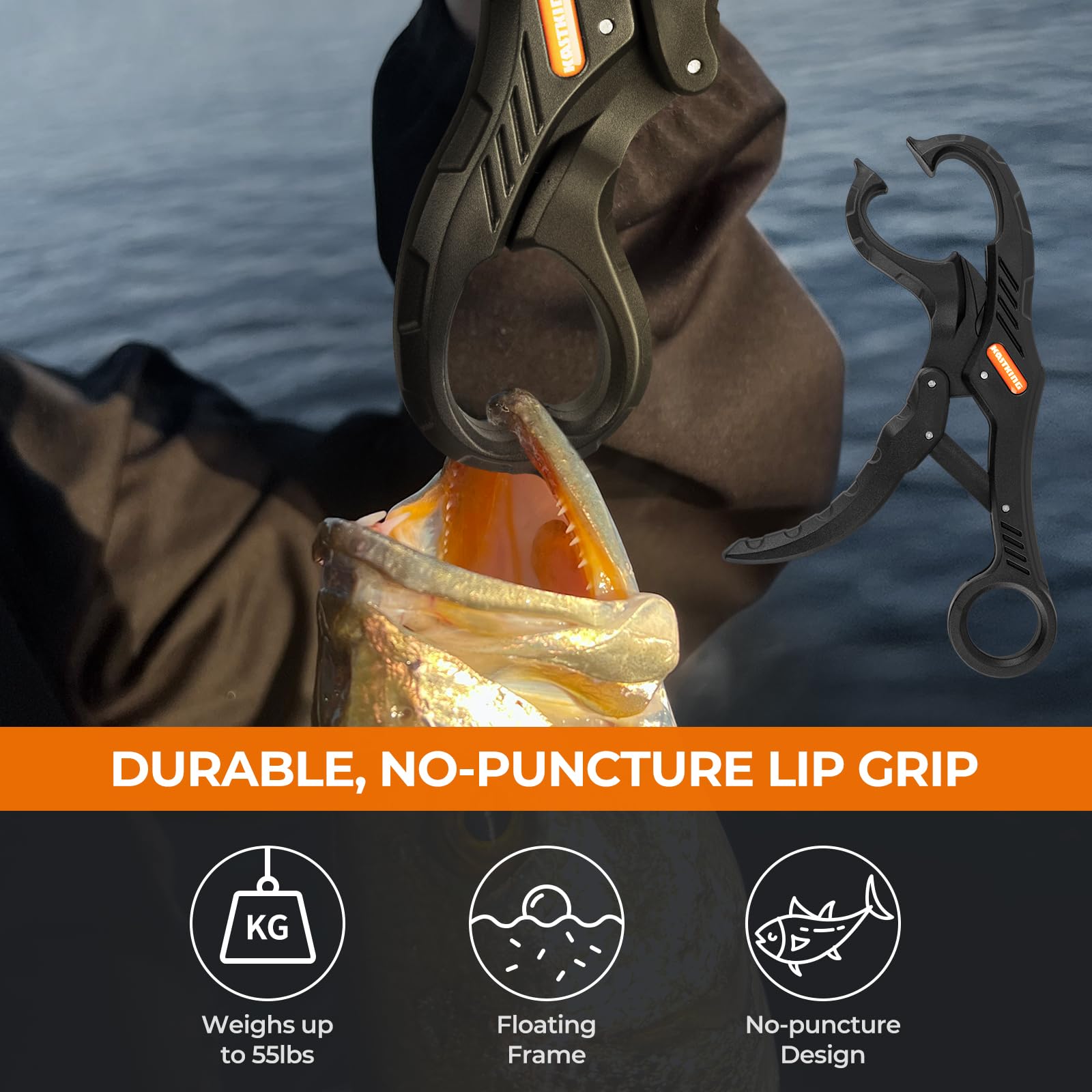 **KastKing SteelStream 6-Piece Fishing Tool Kit – Corrosion-Resistant Fishing Pliers, Fillet Knife, Floating Fish Lip Gripper, Braid Scissors & Tool Retractor – Perfect Fishing Gifts for Men – Ideal for Saltwater & Freshwater Fishing**