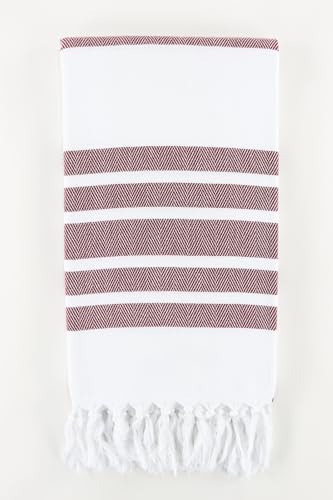 White & Burgundy