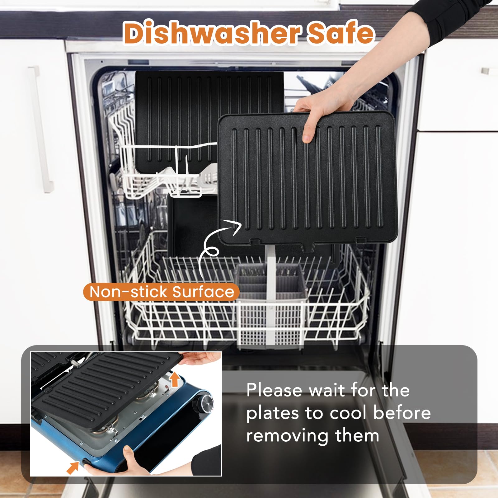 Giantex Electric Panini Press Sandwich Maker - 2 Removable Non-Stick Dishwasher Safe Plates, Drip Tray, LED Display, 7 Grilling Modes, Dual Temp Control - Perfect for Home, Office & Restaurant Breakfast, Lunch & Quick Meals