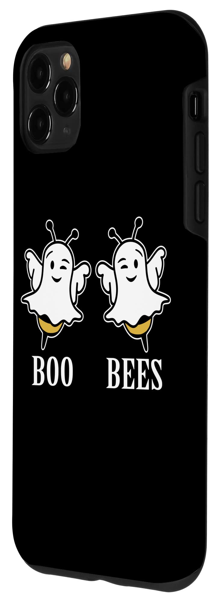 iPhone 11 Pro Max Case - Cute Ghost & Bee Couple Halloween Design | Protective Phone Cover for Couples, Best Friends | Perfect for Halloween Parties, Cosplay & Fun Outfits