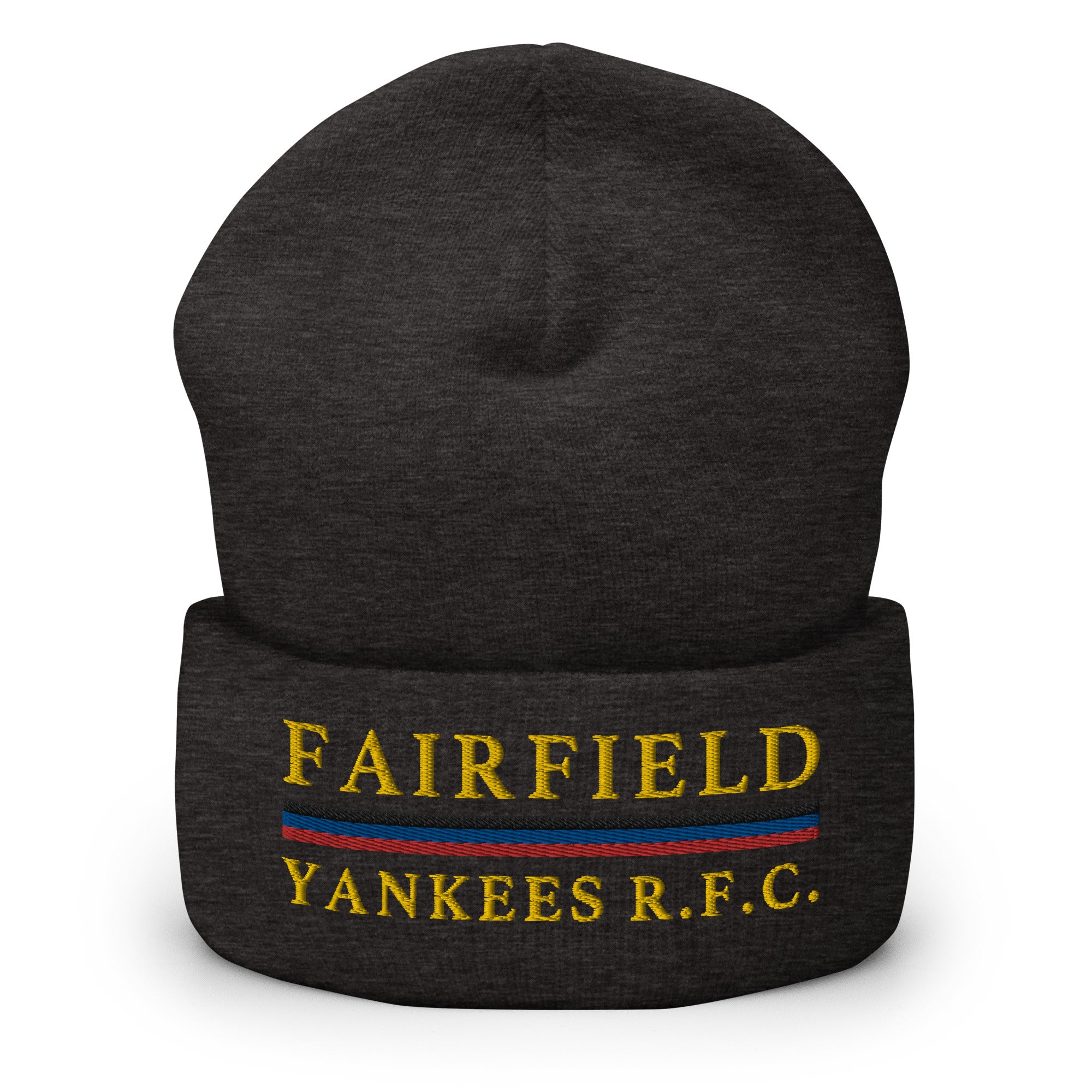 Fairfield Yankees RFC Cuffed Beanie - Winter Knit Hat for Men & Women - Cozy & Warm Skull Cap for Cold Weather - Perfect for Football Games, Outdoor Sports & Casual Wear