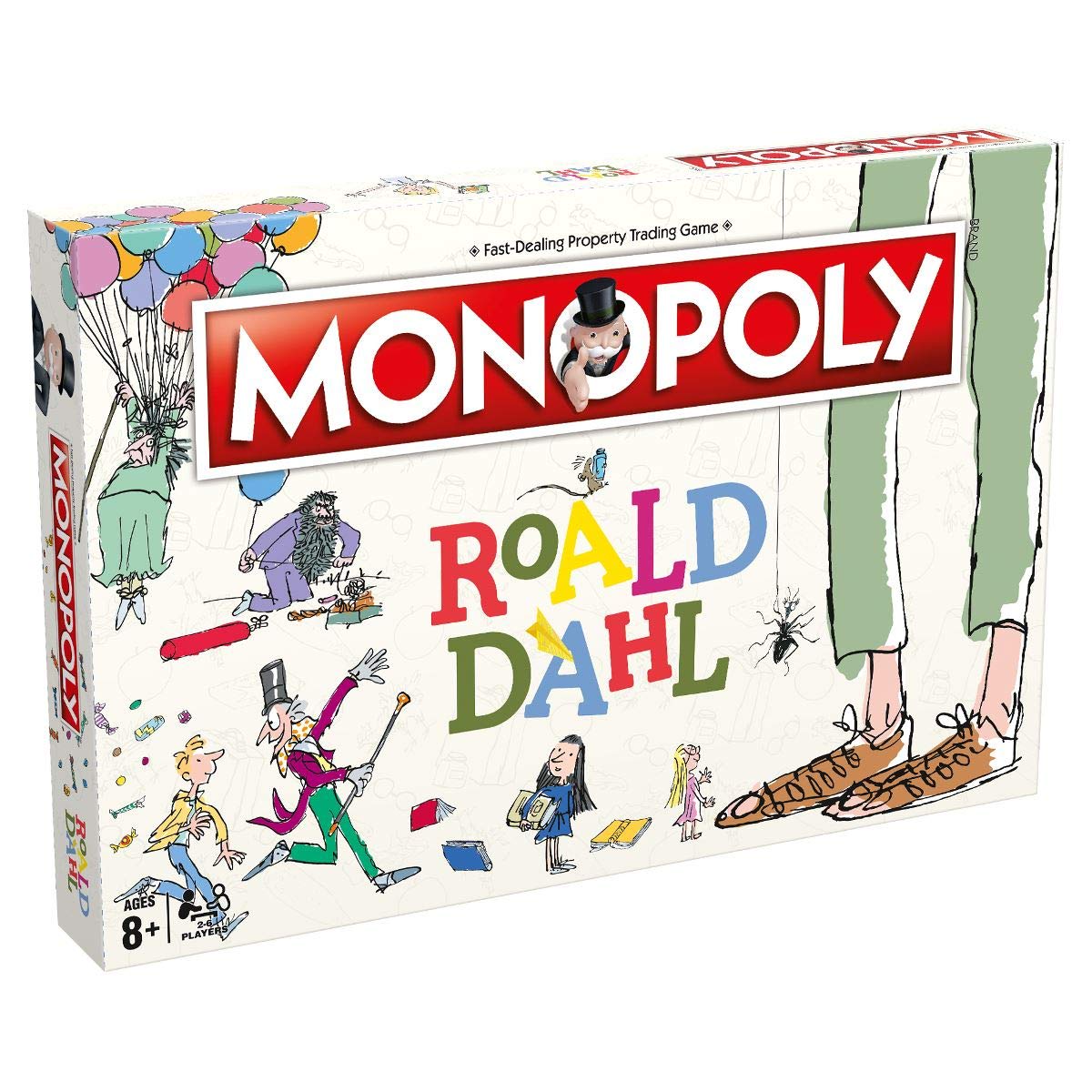 Roald Dahl Monopoly Board Game - Collectible Edition for Kids & Adults - Perfect for Family Game Nights & Birthday Gifts