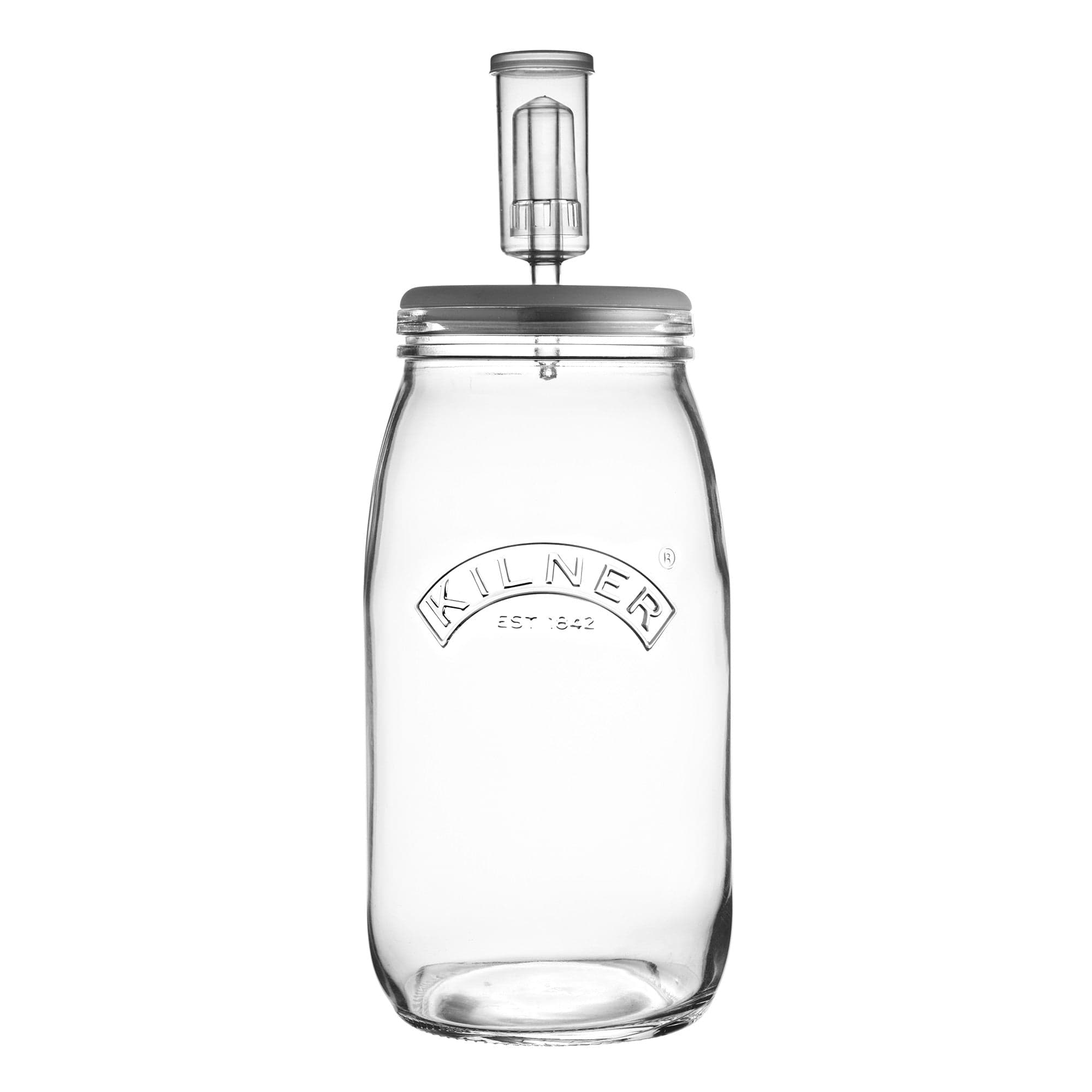 Kilner 102oz Fermentation Set - Glass Fermenting Jars with Airlock Lid for Homemade Sauerkraut, Pickles & Kombucha - Perfect for Home Brewing & Fermenting Foods
