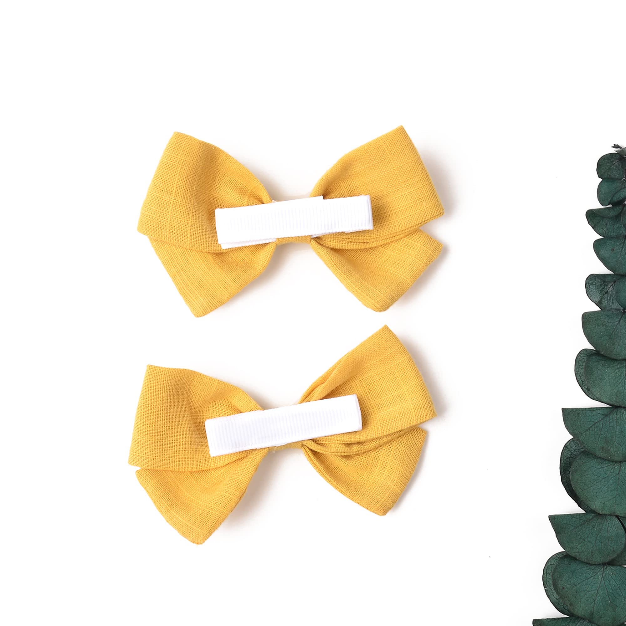 20PCS Baby Girls Hair Bows Clips - Soft Lined Non-Slip Barrettes for Infants & Toddlers | Perfect for Parties, Photos & Daily Hair Accessories