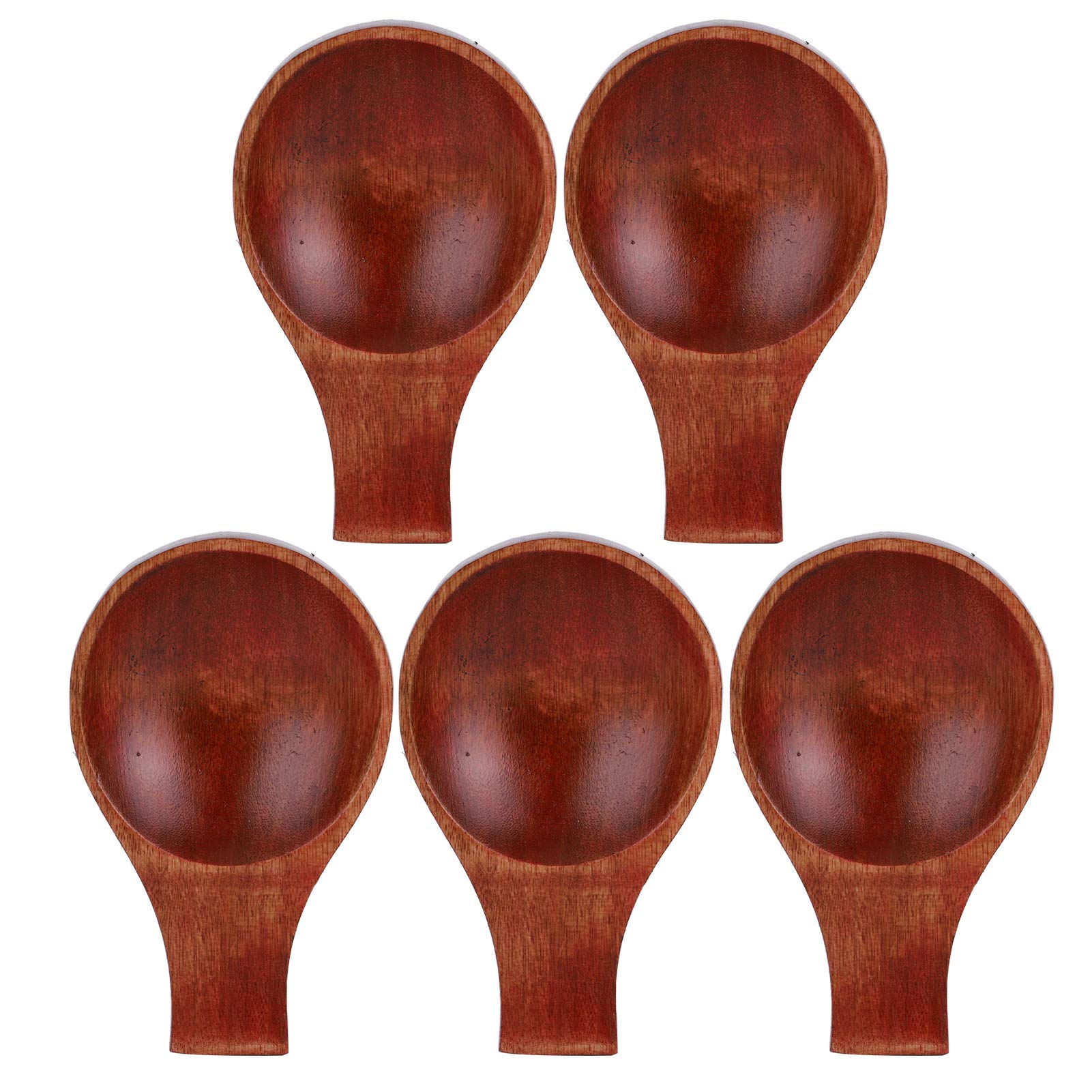 Yosoo 5-Piece Japanese Wooden Soy Sauce Dish Set - Multi-Purpose Seasoning Plates for Sushi, Hot Pot Dipping, Spices & Tableware - Perfect for Asian Cuisine, Restaurants & Home Kitchen Use