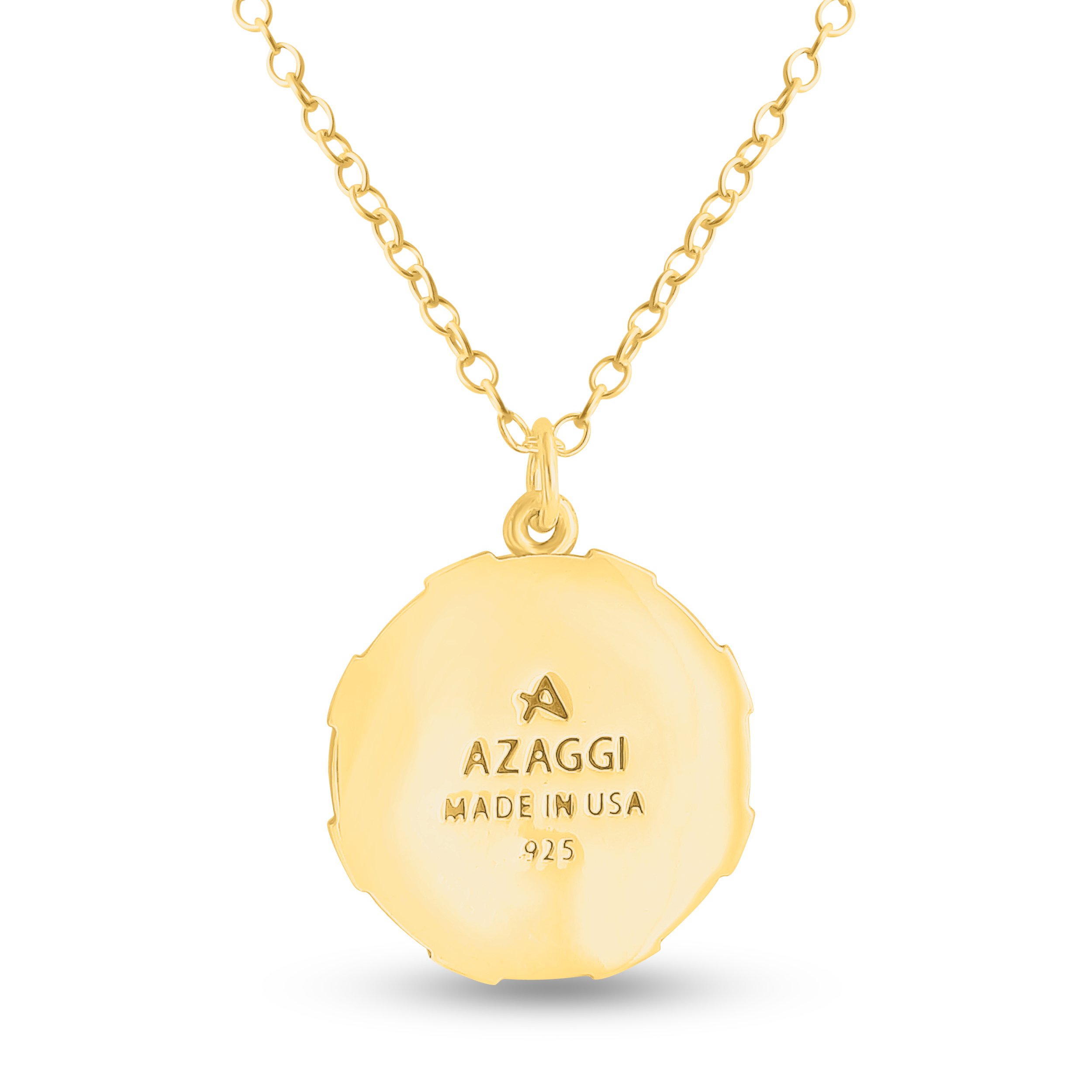 925 Sterling Silver & 14K Gold Plated Mandala Labyrinth Coin Pendant Necklace - Sacred Path Spiritual Journey Charm Jewelry for Meditation, Yoga & Mindful Gifts