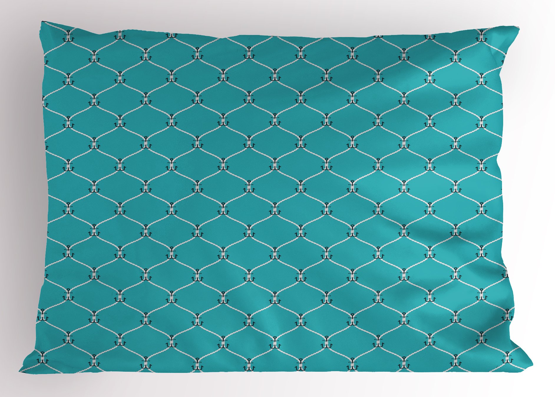 Nautical Anchor Print Pillow Sham - Standard Size 30