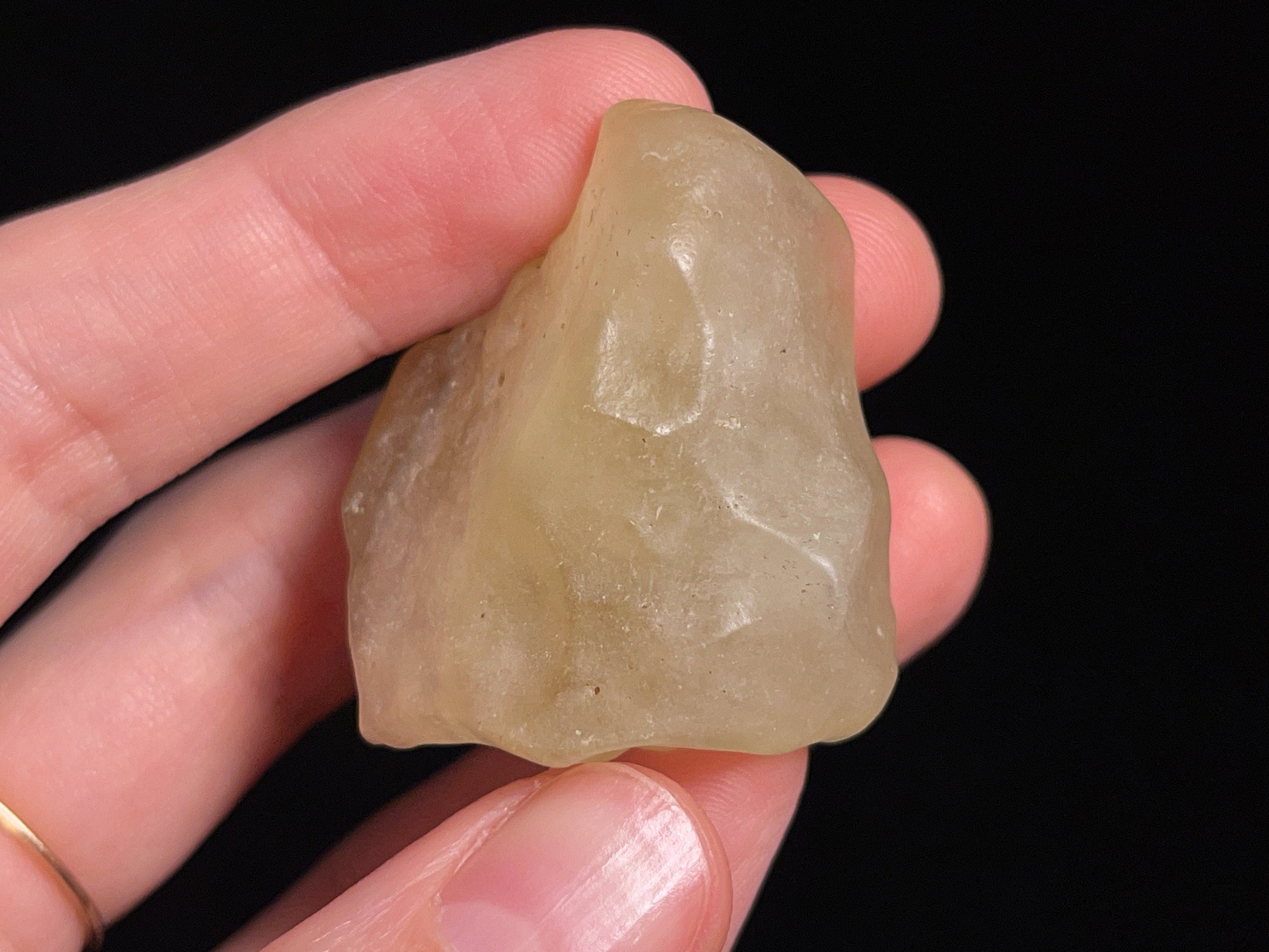 Premium Libyan Desert Glass Raw Crystal - Rare 2A Grade 24.3g - Natural Healing Stones for Meditation & Energy Work - Metaphysical Crystal Collection for Spiritual Growth & Chakra Balancing