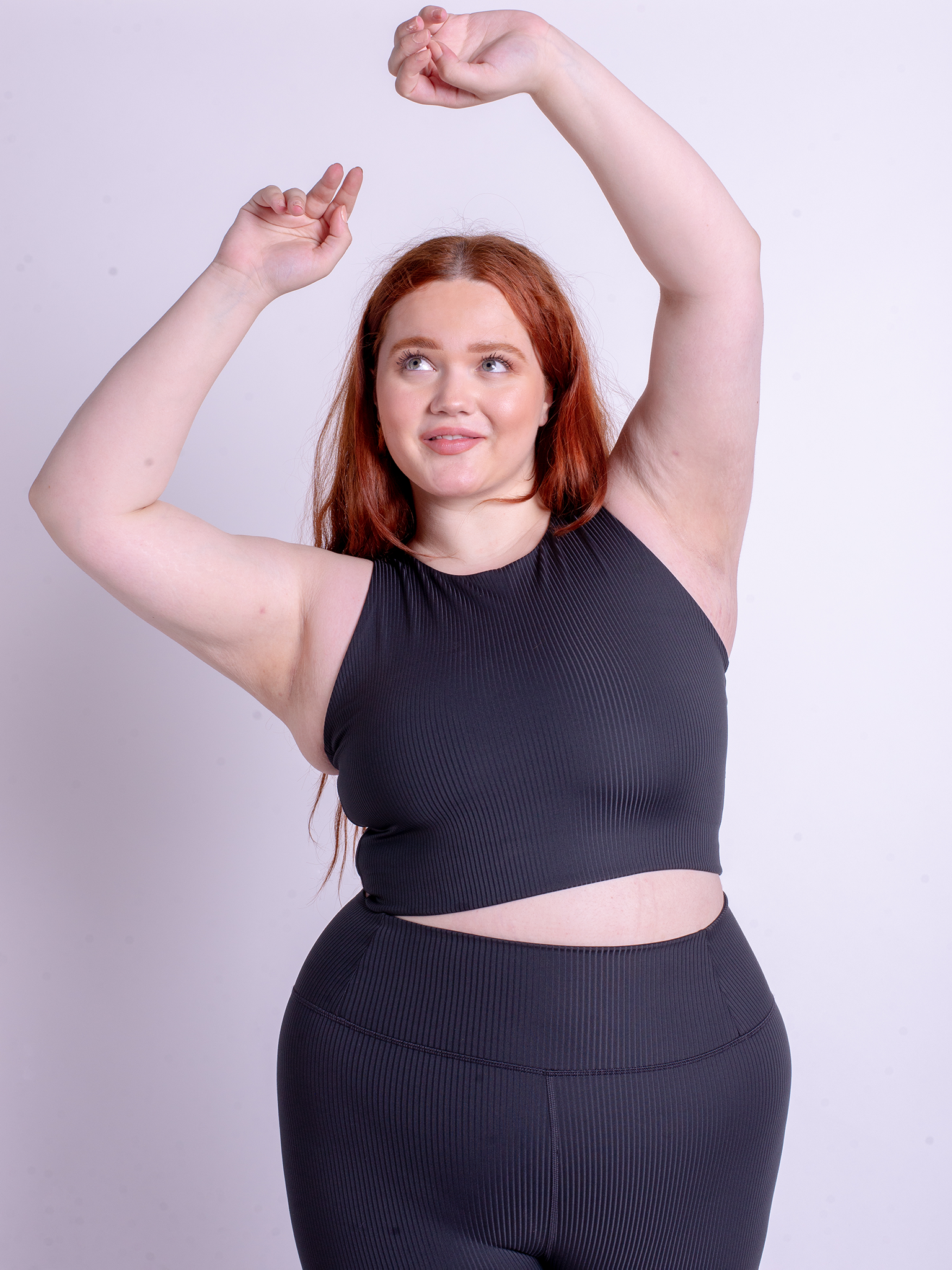 Girlfriend Collective Rib Dylan Bra - High Support Sports Bra for Women - Black - Perfect for Yoga, Running & Gym Workouts