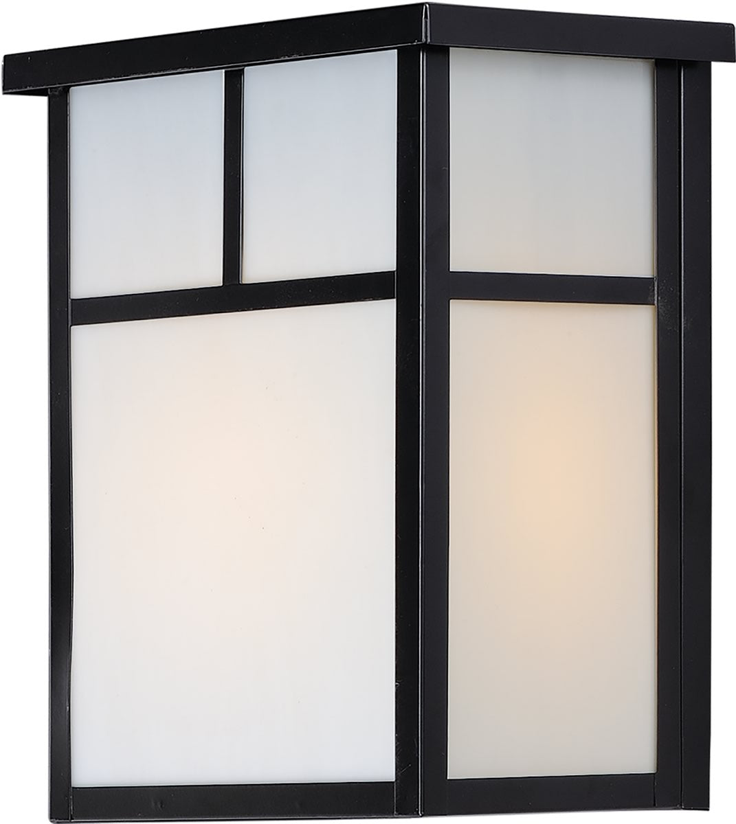 11H Coldwater 2-Light Outdoor Wall Lantern in Black - Weatherproof Exterior Sconce for Porch, Patio, and Garden Lighting