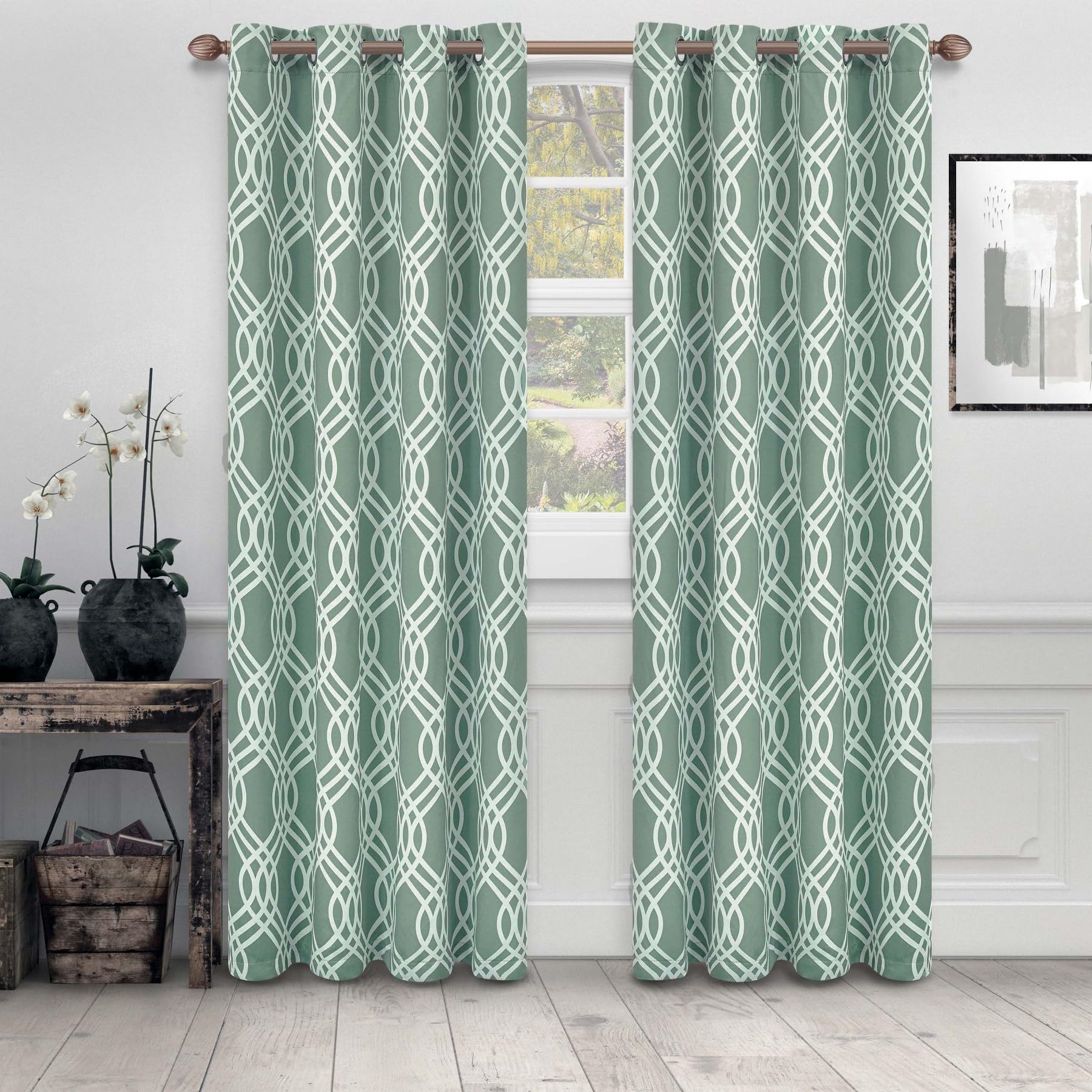 Premium Blackout Curtains - 2 Pack Thermal Insulated Room Darkening Drapes for Bedroom, Living Room & Kitchen (52