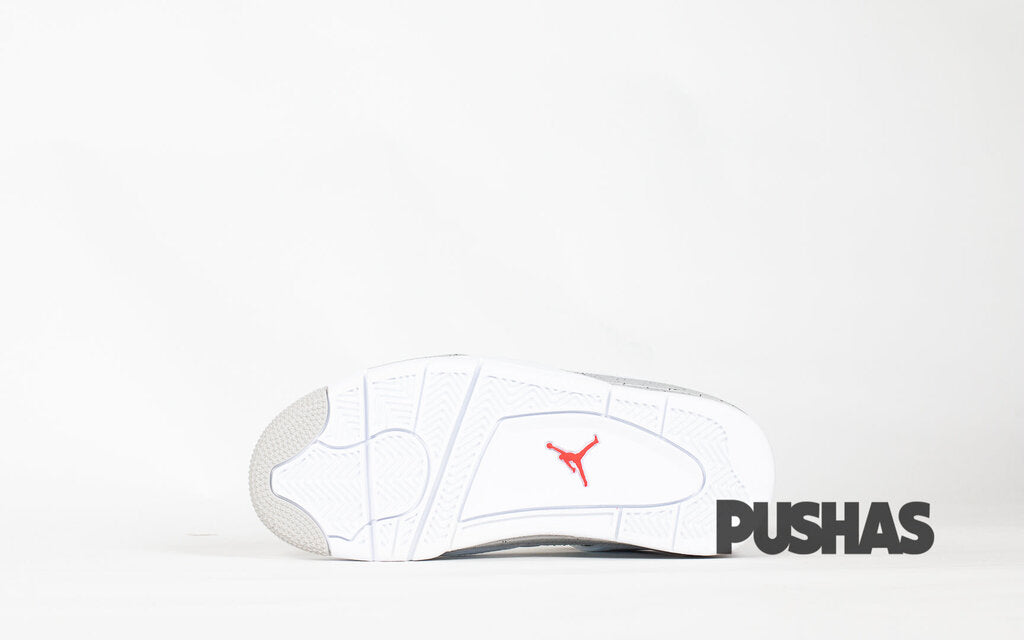 Air Jordan 4 Retro 'White Oreo' Sneakers (2021) - Grade School Size - Comfortable Basketball Shoes for Kids - Perfect for School, Sports & Casual Wear