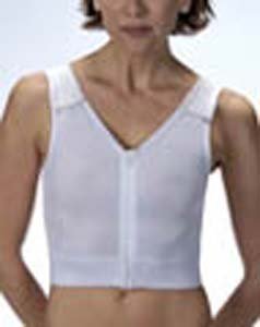BSN Medical 111907 Jobst Post-Surgical Compression Vest Without Cups - Size 2, White | Ideal for Post-Mastectomy Recovery & Lymphedema Management