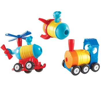 1 2 3 Build It Train Rocket Helicopter STEM Toy Kit - DIY Educational Science Project for Kids & Teens - Perfect for Birthday Gifts & Classroom Learning Activities