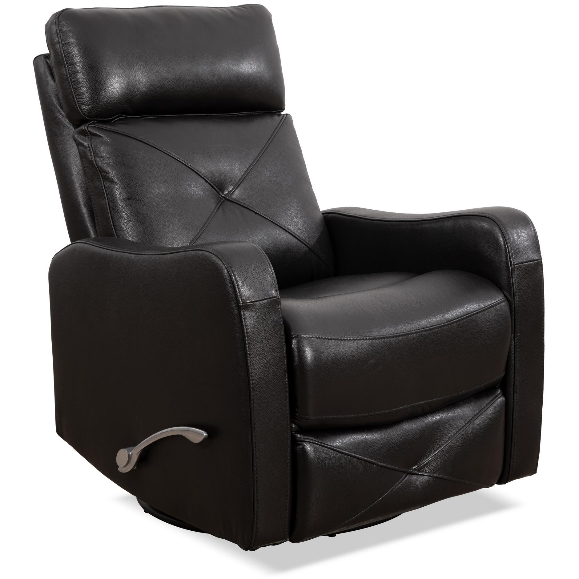 IFDC IF 6332 Leather & Faux Leather Reclining Swivel Glider Rocker Chair with Wall-Hugging Design - Perfect for Living Room, Nursery, or Home Office Relaxation