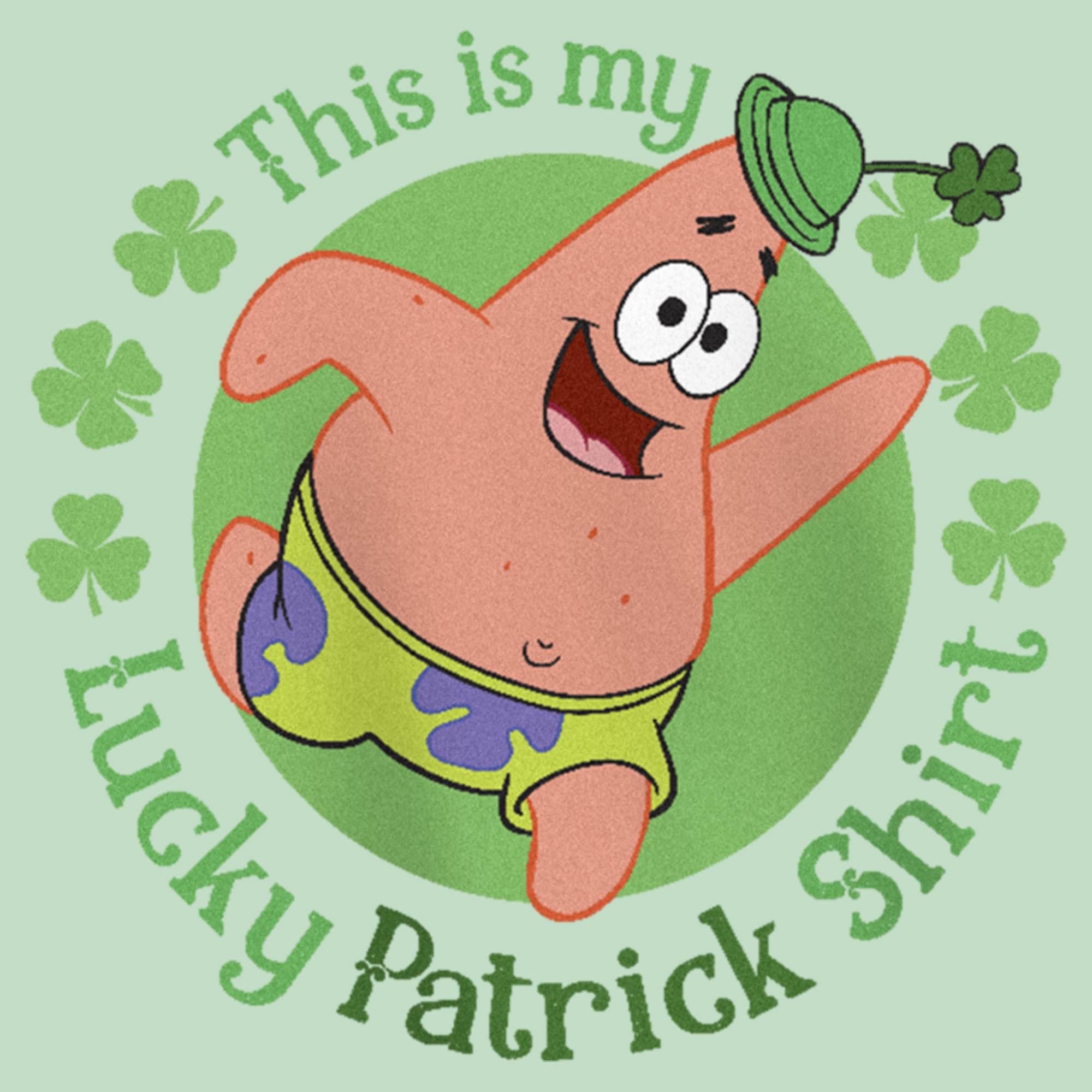 SpongeBob SquarePants & Patrick Star Lucky Graphic Girls Short Sleeve T-Shirt | Cute Cartoon Tee for Kids | Perfect for Casual Wear, Birthday Gifts & Fan Merchandise