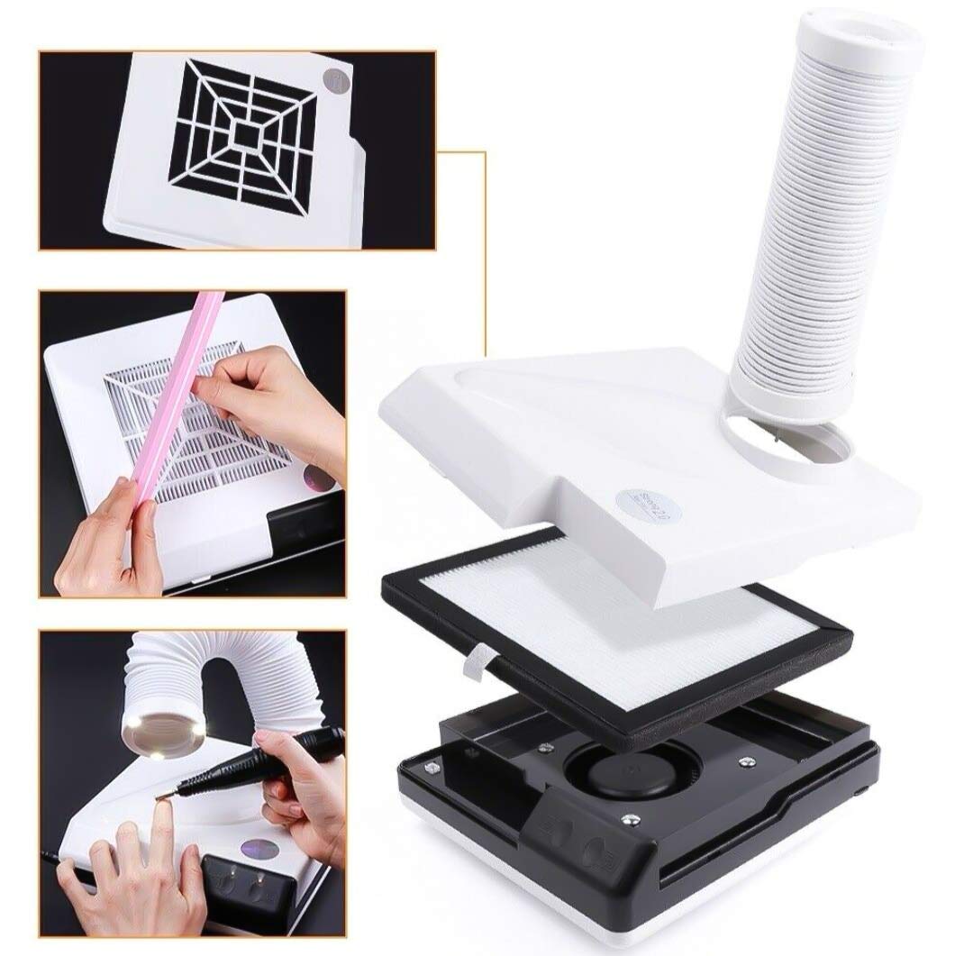 60W High-Power Dental Dust Collector Extractor Vacuum Cleaner for Lab Equipment - Efficient Dust Suction Machine for Dental Offices, Jewelry Workshops & Woodworking Studios