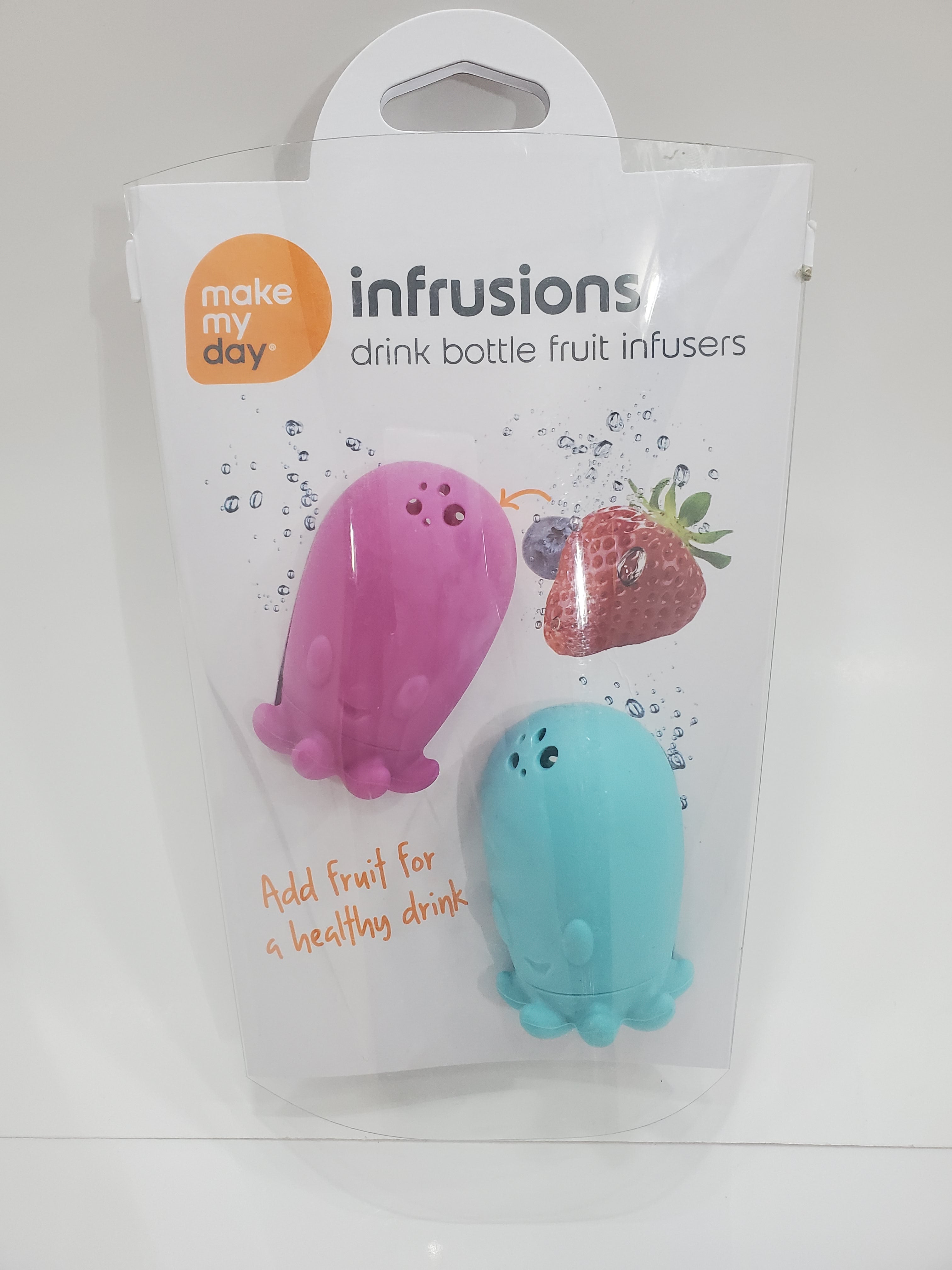 MAKE MY DAY 2-Piece Infuser Water Bottle Set - 74590 - Perfect for Gym, Office & Outdoor Hydration