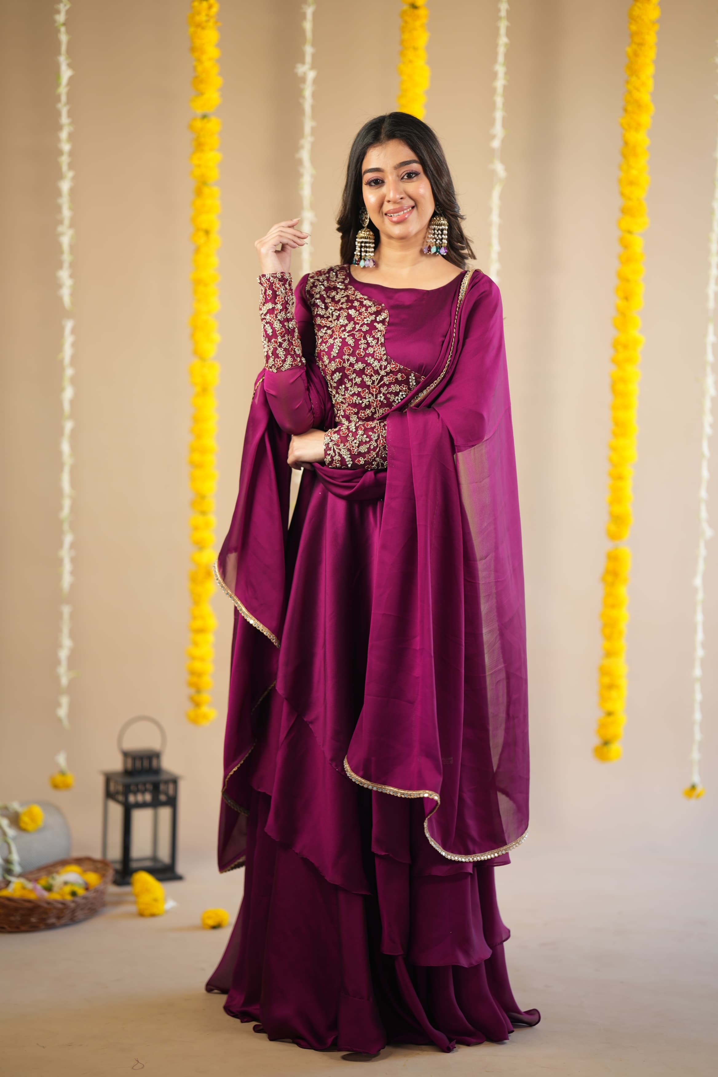 Shalini Premium Designer Anarkali Dress for Women | Elegant Indian Party Wear | Perfect for Weddings, Festivals & Special Occasions