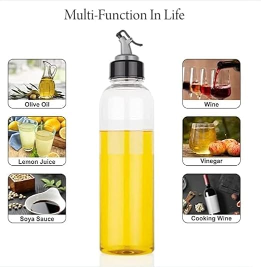 Premium Leak-Proof Kitchen Oil Dispenser Bottle with 7-Container Spice Box Combo (Pack of 2) - Perfect for Cooking, Baking & Meal Prep
