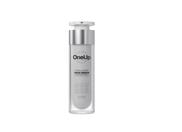 One-Up All-in-One Organic Face Cream - Hydrating, Anti-Aging, Brightening & Protective Skincare (1.7 fl oz) | 6-in-1 Organic Moisturizer for Daily Hydration, Wrinkle Reduction & Glowing Skin | Perfect for Day & Night Use, Travel & On-the-Go Skincare Routine