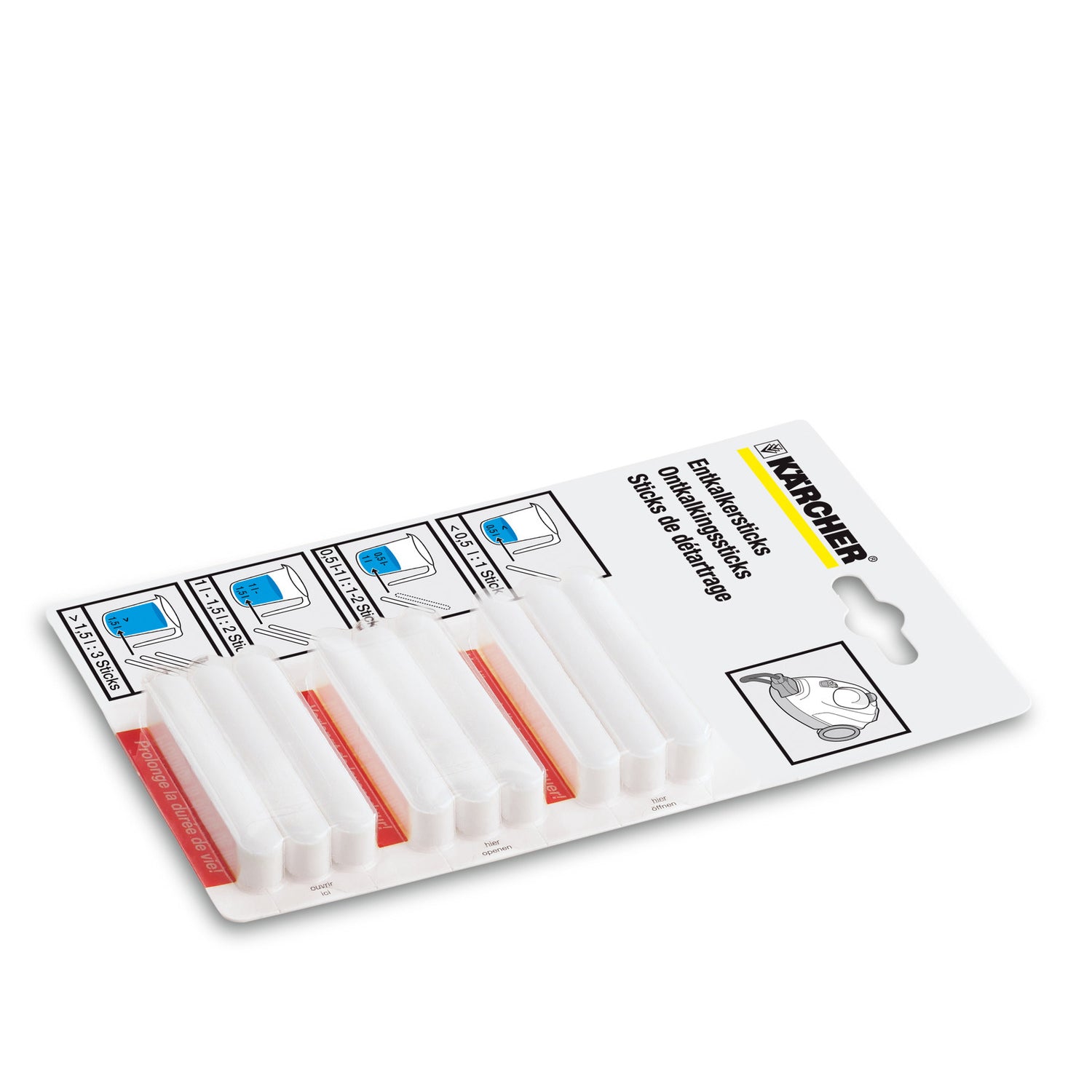 6.295 206.0 Descaling Sticks for Kärcher Steam Cleaner - Remove Limescale & Mineral Deposits - Compatible with Various Kärcher Models - Ideal for Home & Commercial Steam Cleaning Maintenance