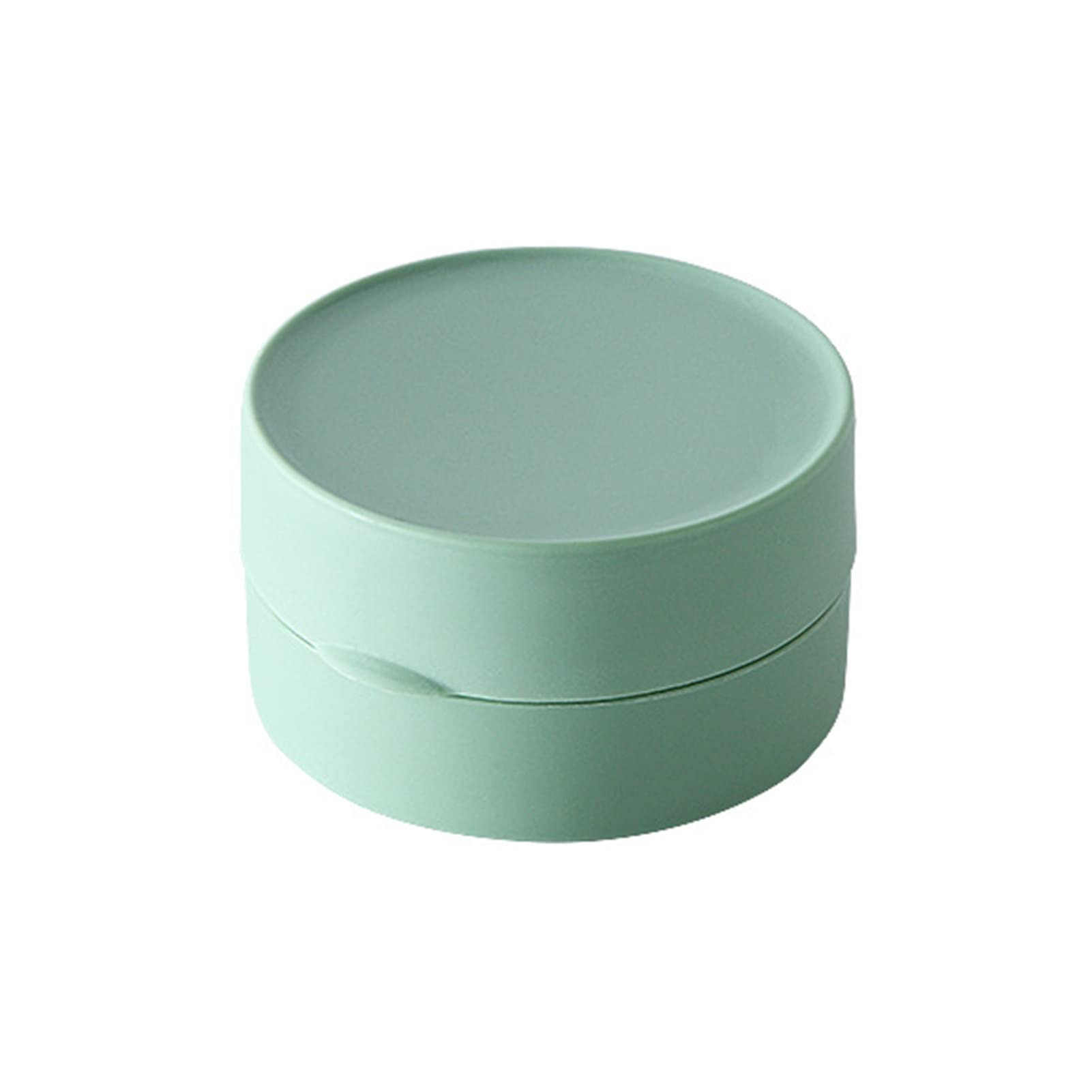 Eco-Friendly Soap Holder with Lid - Portable Travel Soap Dish Storage Box, Soap Draining Tray & Dish Container Case - Perfect for Bathroom, Kitchen & Camping Trips - Green A