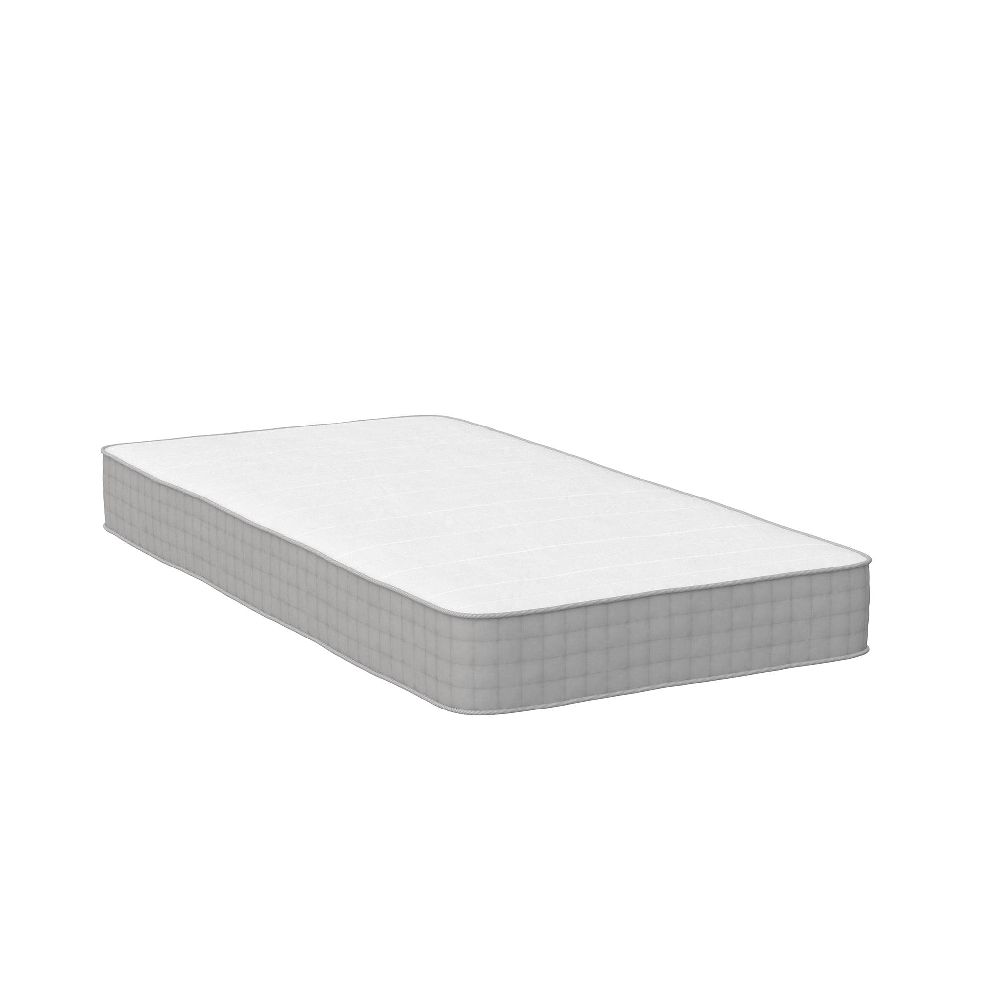 Signature Sleep Dream On 8 Inch 2-Sided Reversible Pocket Spring Mattress - Twin Size, GreenGuard Gold Certified, Breathable & Supportive - Perfect for Guest Rooms, Kids' Beds & Small Spaces (White)