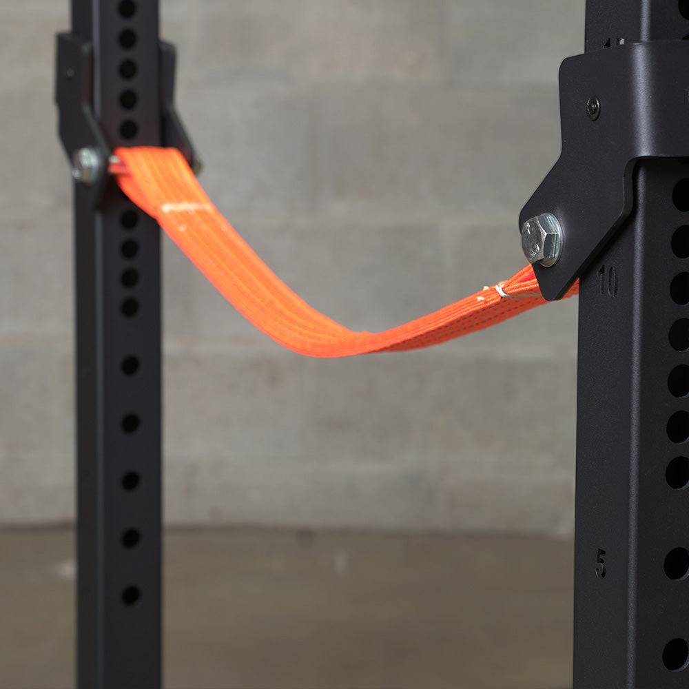 XPX Power Rack with Slings, Roller J Cups & J Hooks - Heavy Duty Squat Rack for Home Gym Strength Training & Weightlifting Workouts
