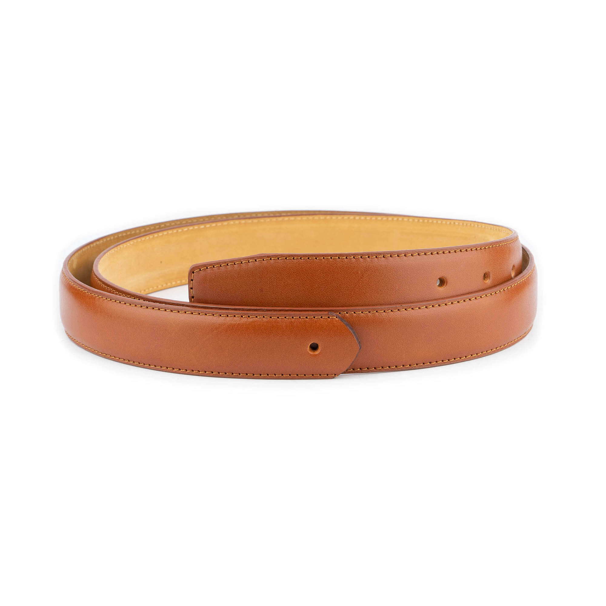 Genuine Light Brown Leather Belt Strap Replacement for Cartier Men's Buckle - Durable & Stylish Accessory for Formal Wear, Business Attire & Everyday Fashion