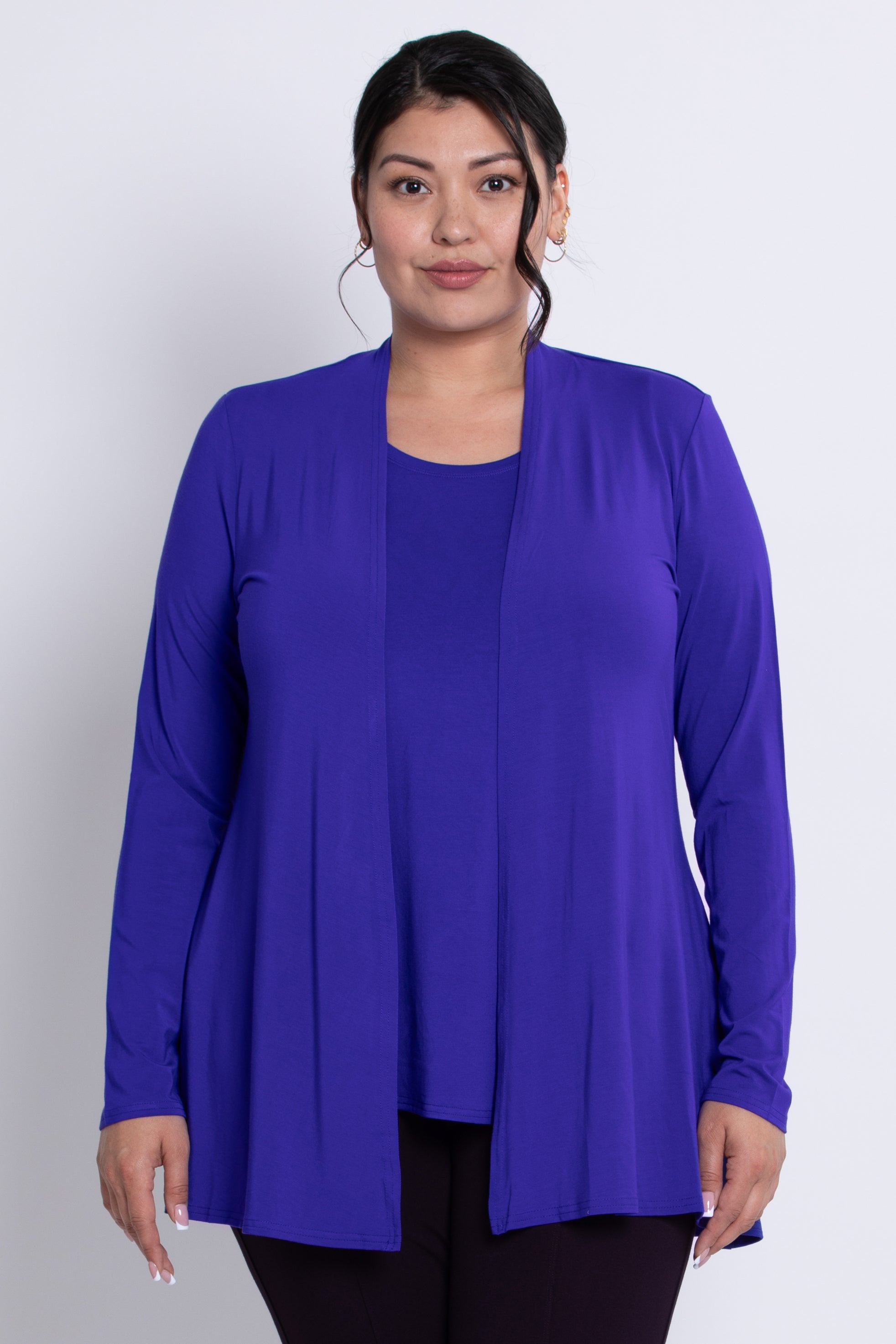 Premium Chopra Jacket for Women - Soft Violet Bamboo Fabric - Lightweight & Breathable for Yoga, Travel & Outdoor Activities