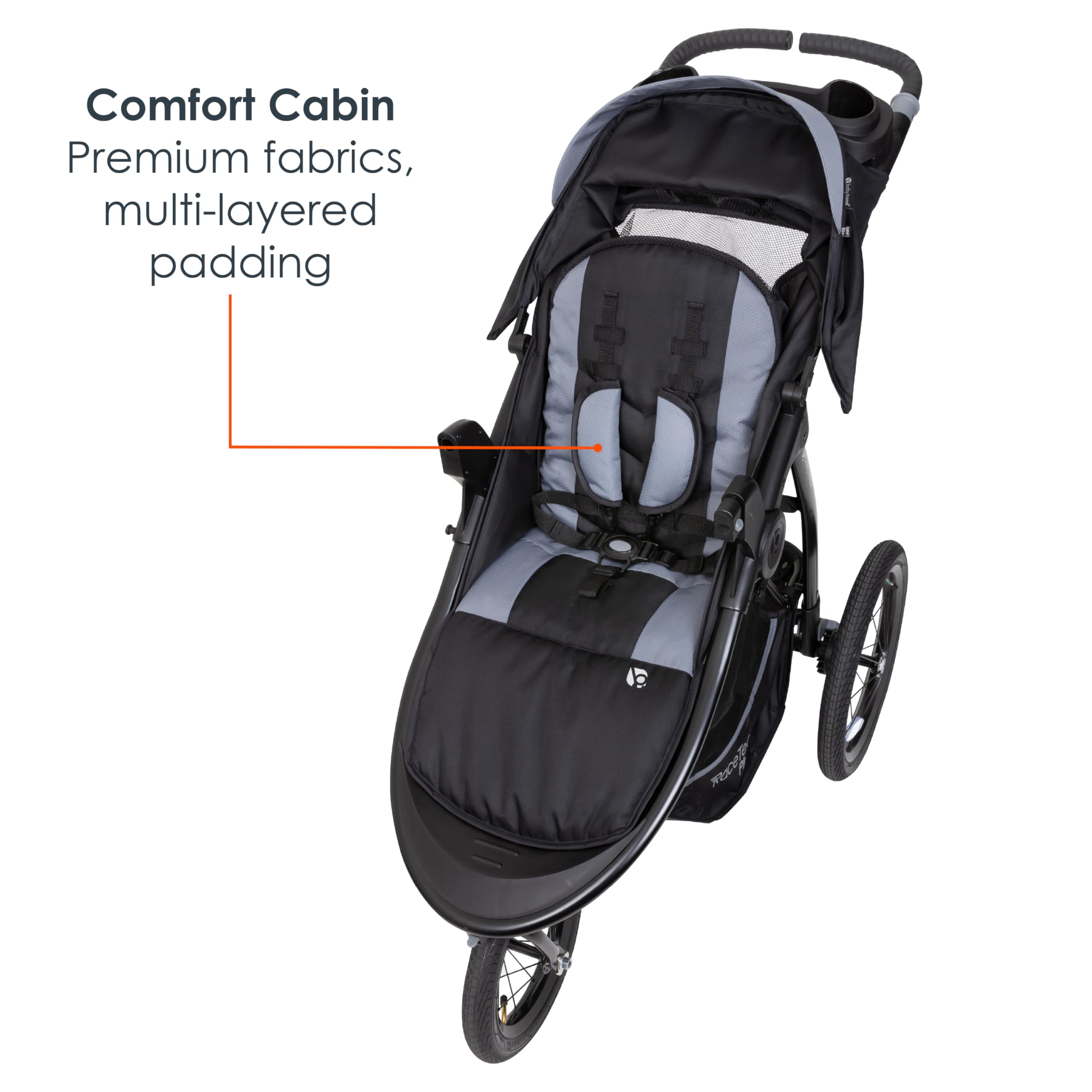 Baby Trend Expedition® Race Tec™ Plus Jogger Stroller - Ultra Lightweight All-Terrain Baby Stroller for Running, Hiking & Everyday Use