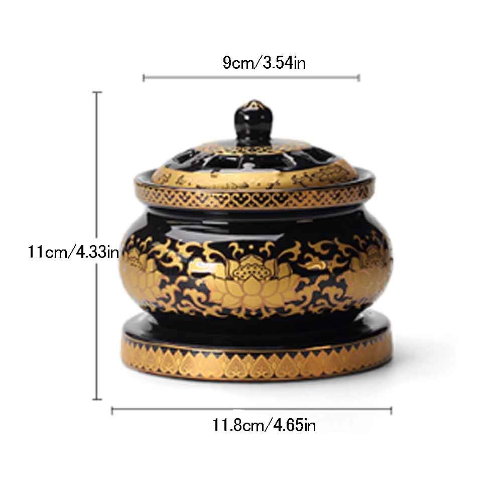 Premium Automatic Timing Aroma Diffuser - 110V Adjustable Temperature Essential Oil Burner with Frankincense Resin for Home Aromatherapy | Perfect for Yoga, Meditation & Stress Relief