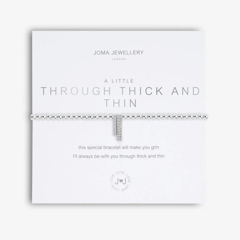 Joma Jewellery Bracelet - A Little Through Thick And Thin - Elegant Friendship Bracelet for Women - Perfect Gift for Best Friends, Sisters & Loved Ones - Wear Daily or for Special Occasions