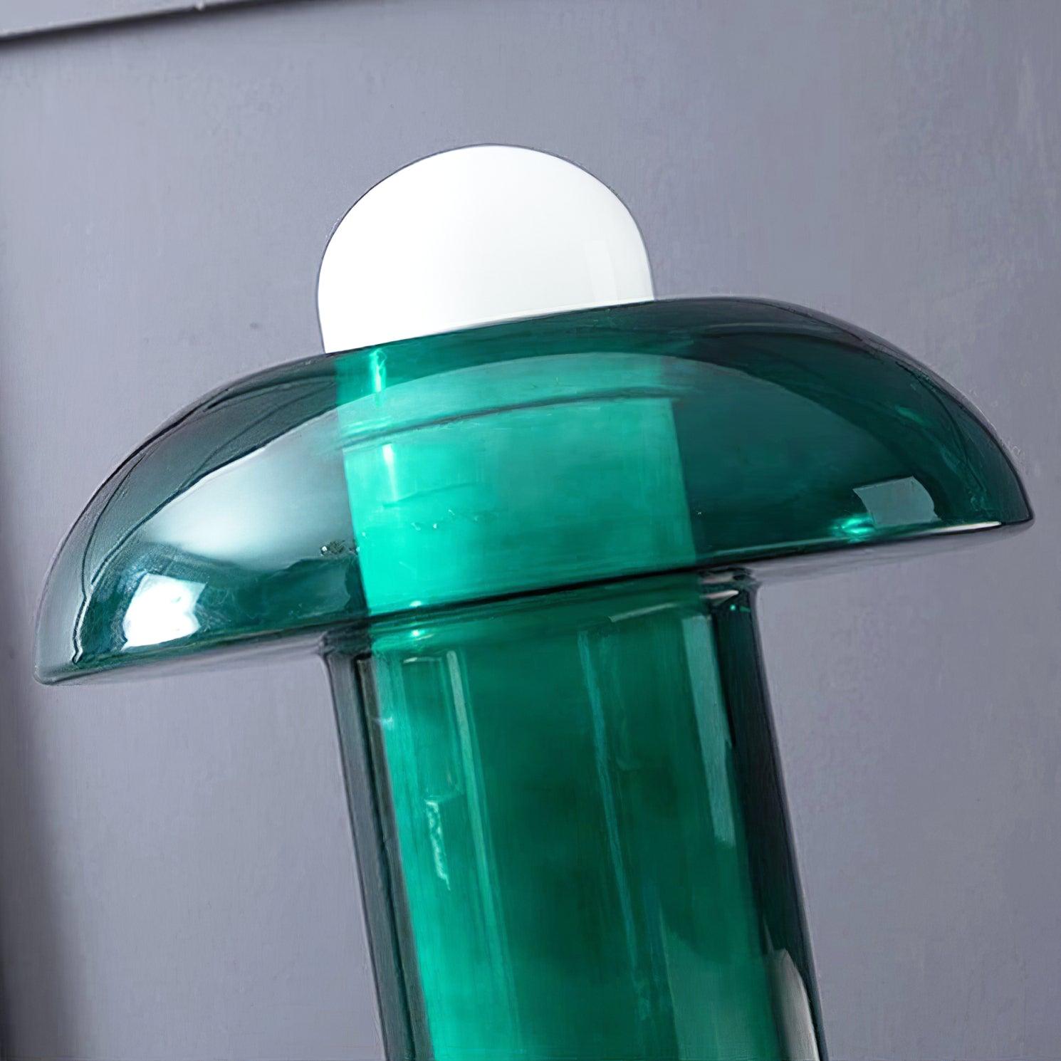 Modern Glass Mushroom Table Lamp - Elegant Bedside & Living Room Decor for Cozy Ambiance