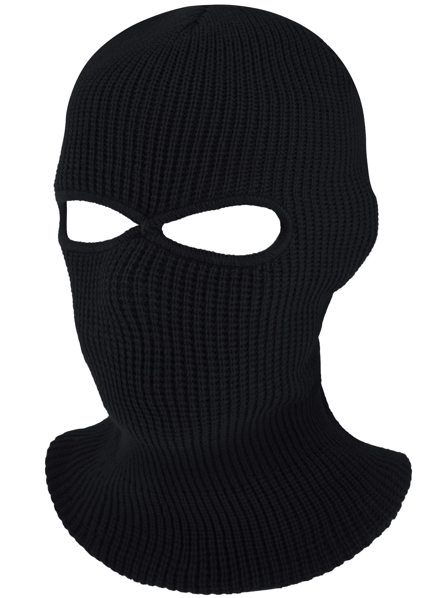 Geyoga 2 Hole Knitted Ski Mask - Winter Full Face Cover Balaclava for Men & Women - Warm Breathable Outdoor Sports Face Mask for Skiing, Snowboarding, Motorcycling & Hiking