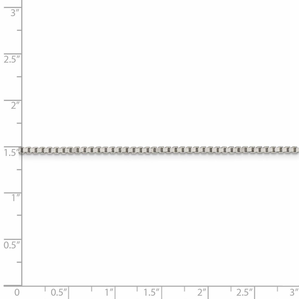 925 Sterling Silver 1.75mm Box Chain Necklace with Lobster Clasp - Dainty Minimalist Jewelry for Women, Gift for Her, Everyday Wear & Special Occasions