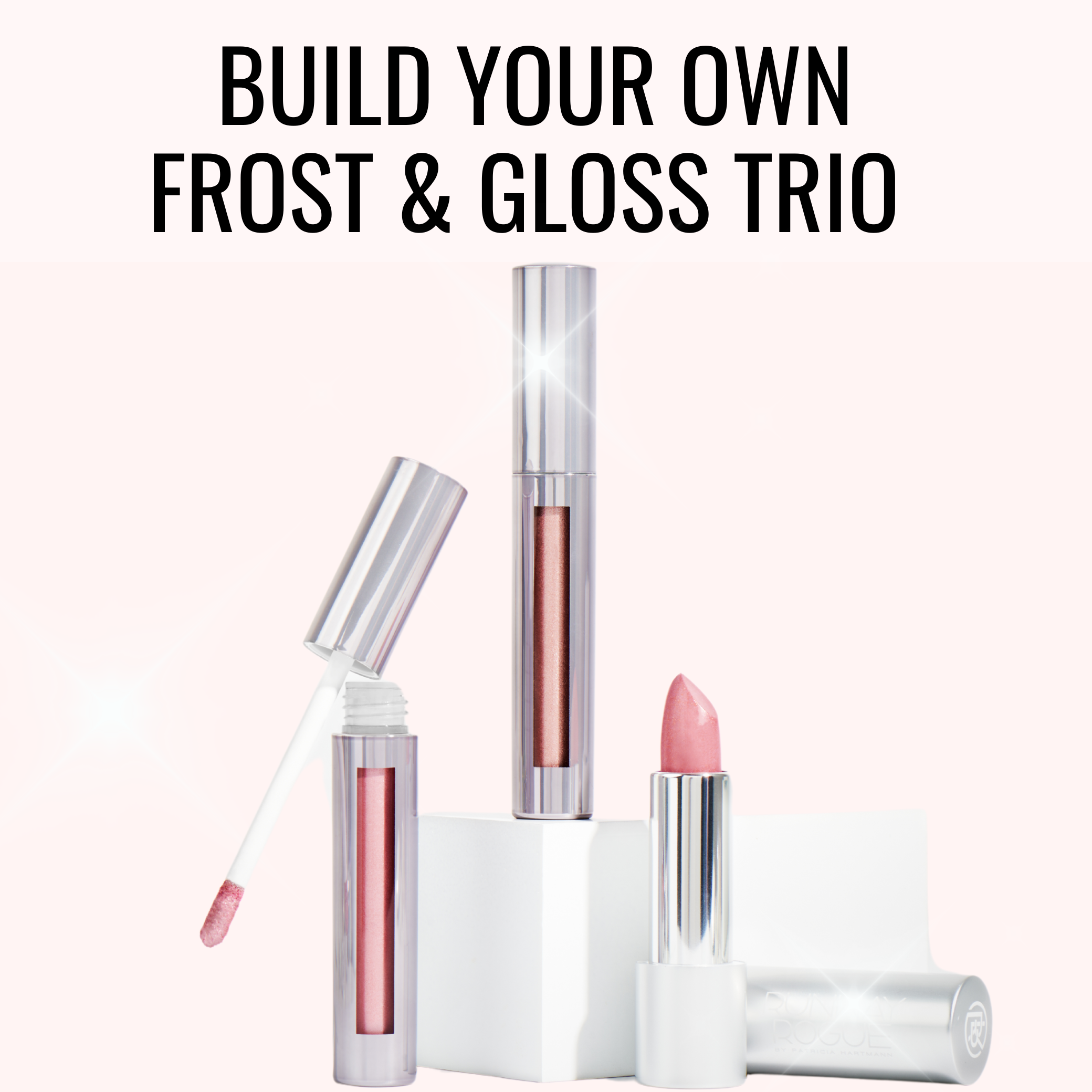 Frost & Gloss Trio - 3-Piece Winter Lip Care Set with Hydrating Gloss & Frosted Finish - Perfect for Cold Weather, Dry Lips & Holiday Makeup Looks