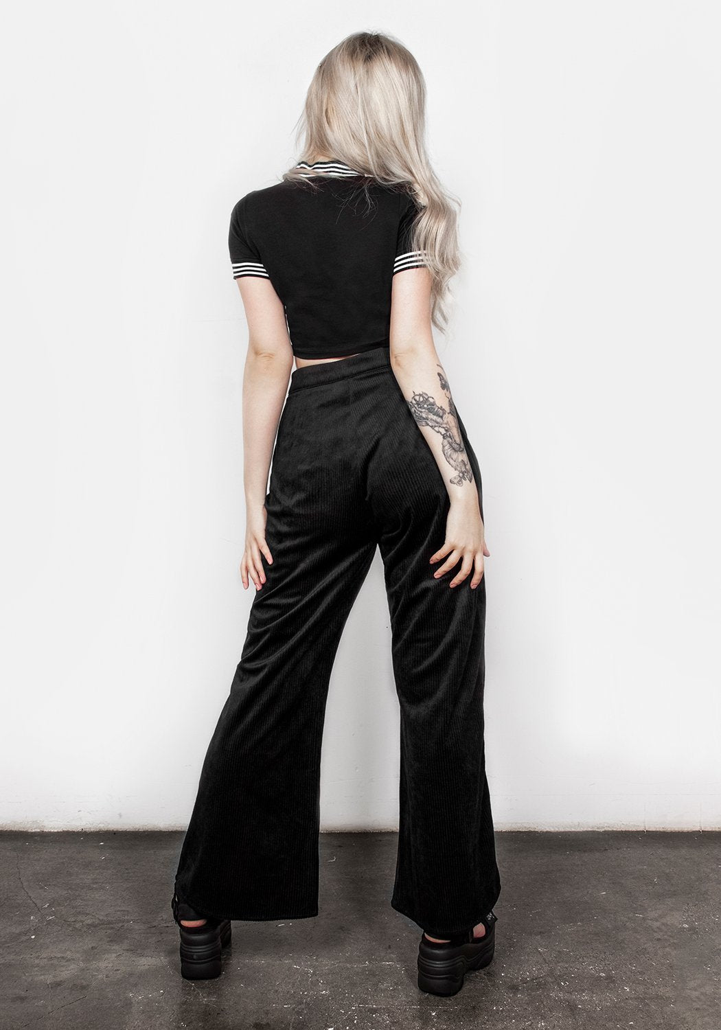 Joplin Ribbed Flare Pants for Women - High Waisted Stretchy Bootcut Jeans - Trendy Casual & Work Outfits - Perfect for Office, Date Night & Everyday Wear