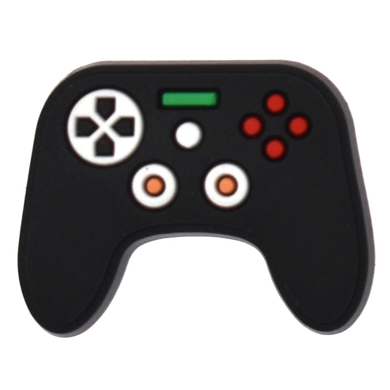 Gaming Shoe Charms for Crocs - Game Controller Badges for Women & Kids - Shoe Pins & Decorative Buckles for Sandals, Jeans & Shoes - Perfect Christmas Gift & Fashion Accessories (Great for Cosplay, Gamer Parties & Everyday Style)