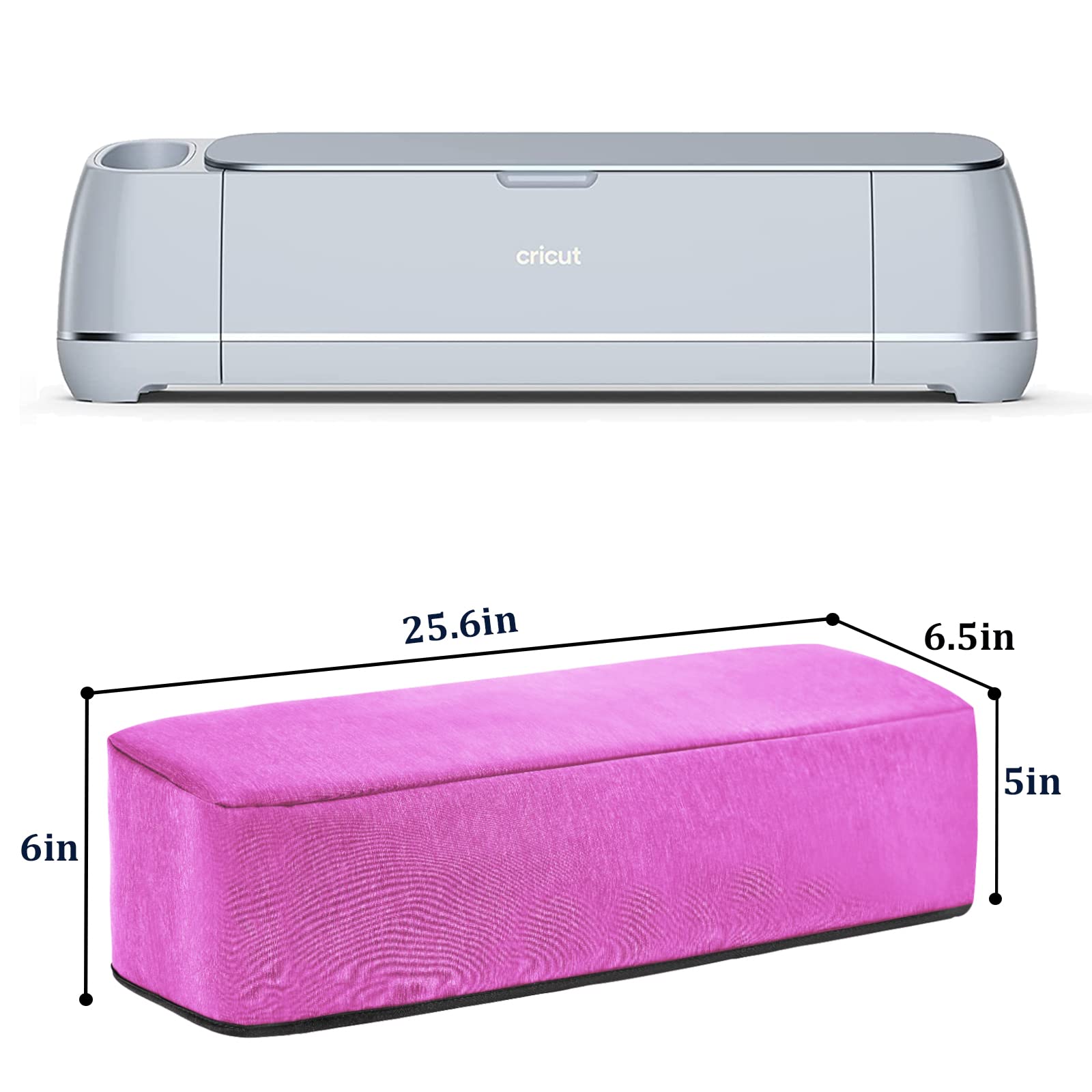 Premium Dust Cover for Cricut Maker 3/Maker/Explore Air 2 - Protective Case with Storage Pockets for Tools, Pens & Accessories - Machine Cover for Scrapbooking & Die-Cut Projects - Perfect for Craft Rooms, Home Studios & DIY Workspaces