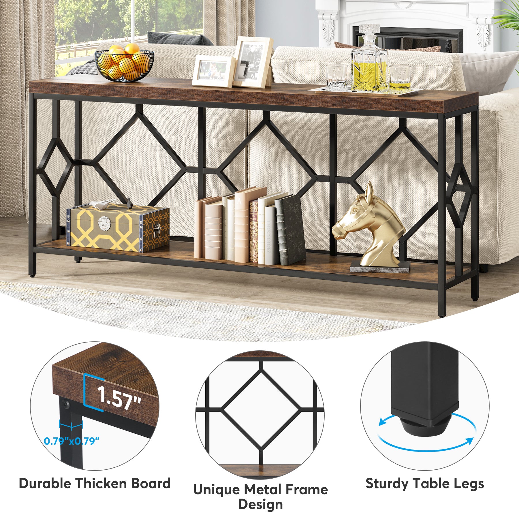2-Tier Console Table - 71