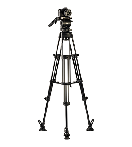 Libec HS 150 Professional Aluminum Tripod - Lightweight Video Camera Stand for DSLR, Mirrorless & Camcorders | Perfect for Vlogging, Live Streaming & Film Production